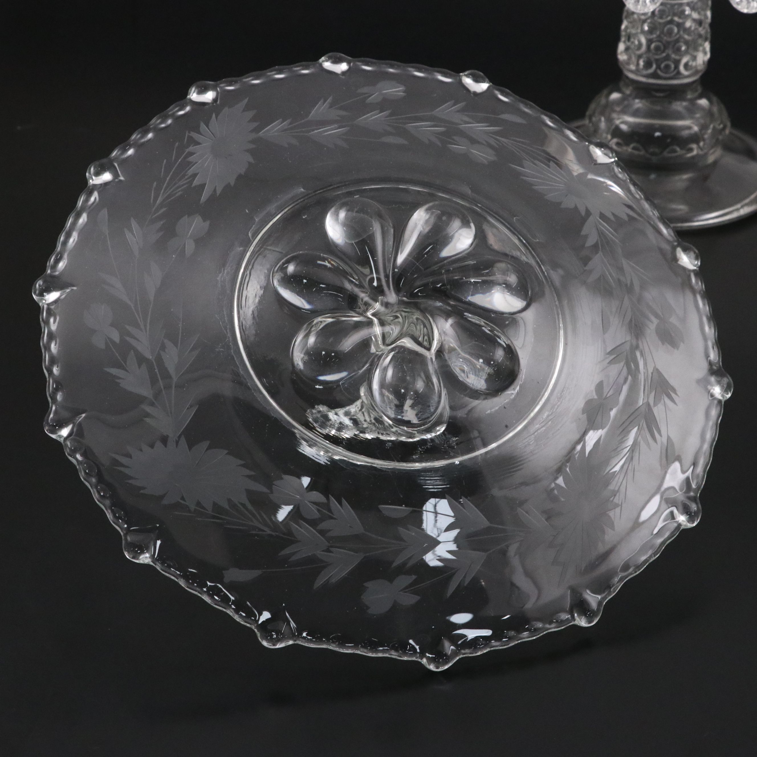 Glass Cake Stands and Glass Sandwich Tray