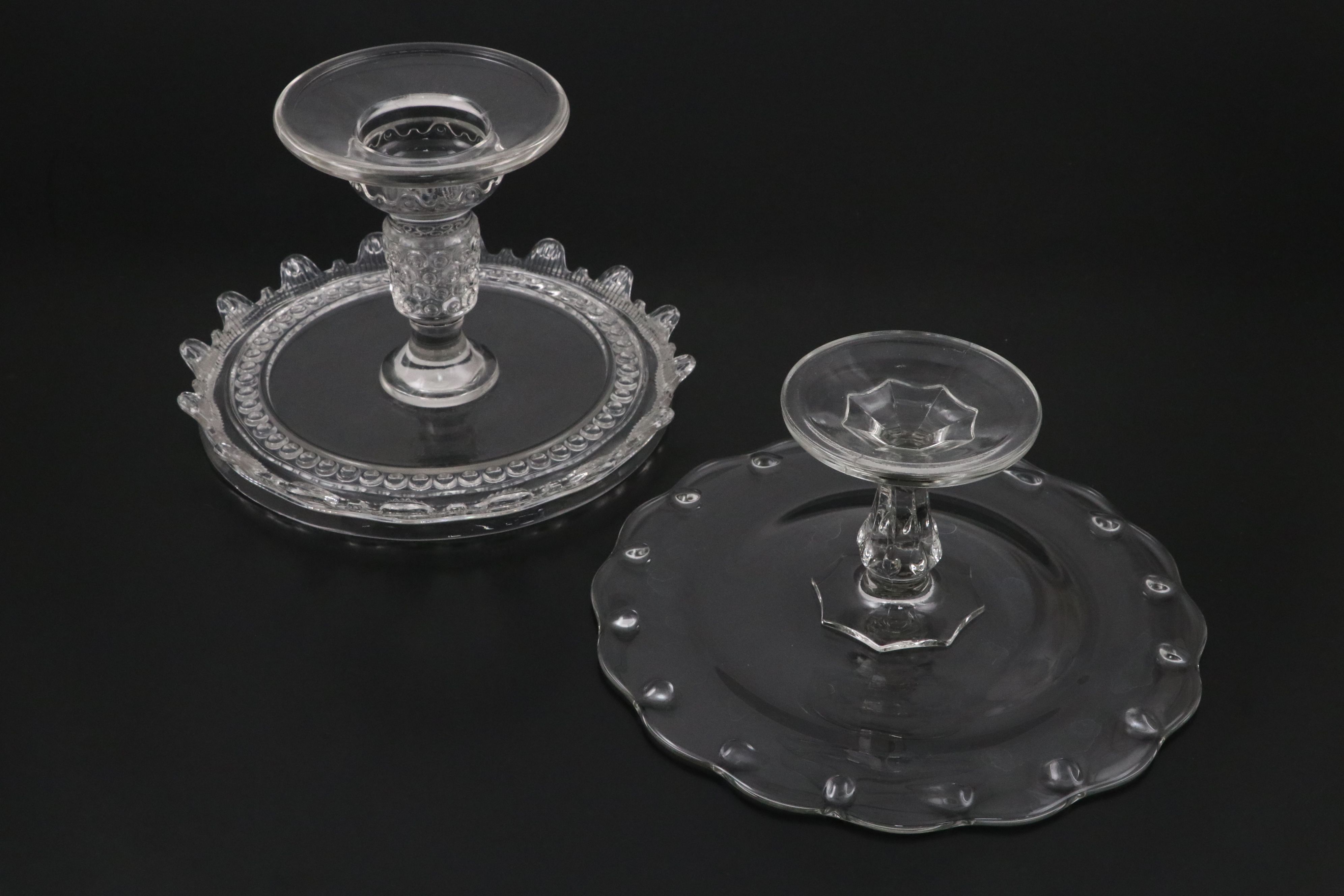 Glass Cake Stands and Glass Sandwich Tray