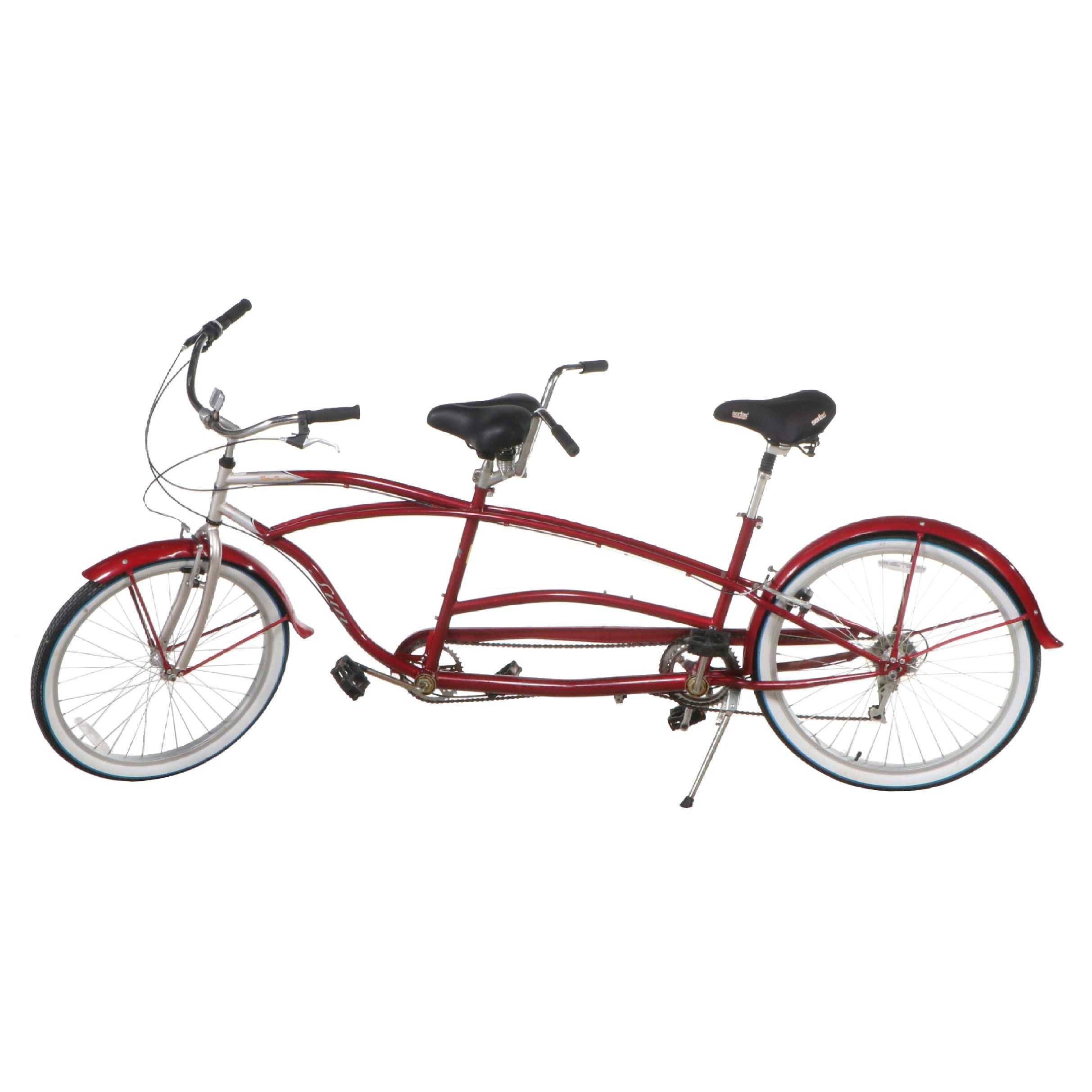 Sun Bicycles Red Retro Tandem Bicycle