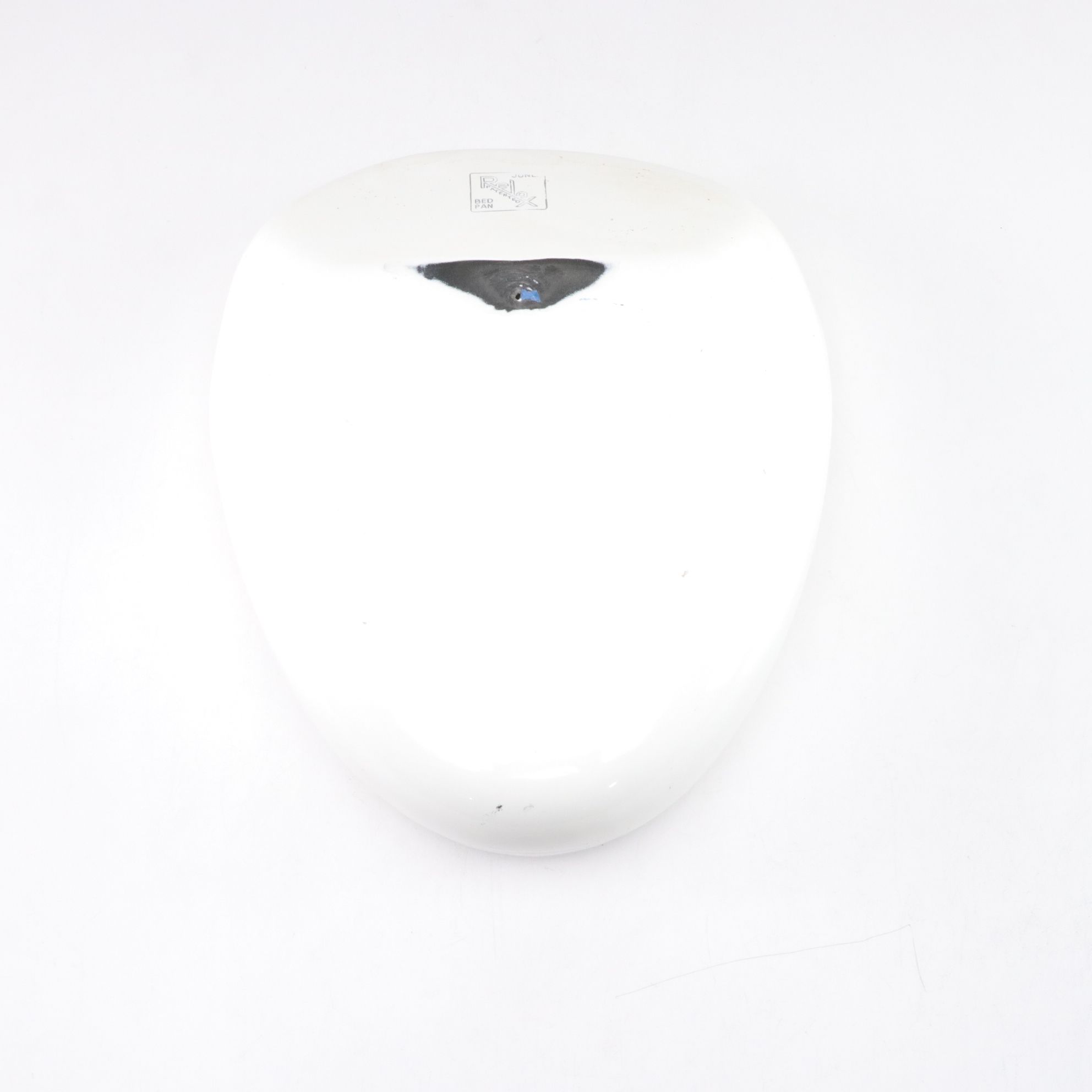 Folk Art Painted Bedpan of Outhouse