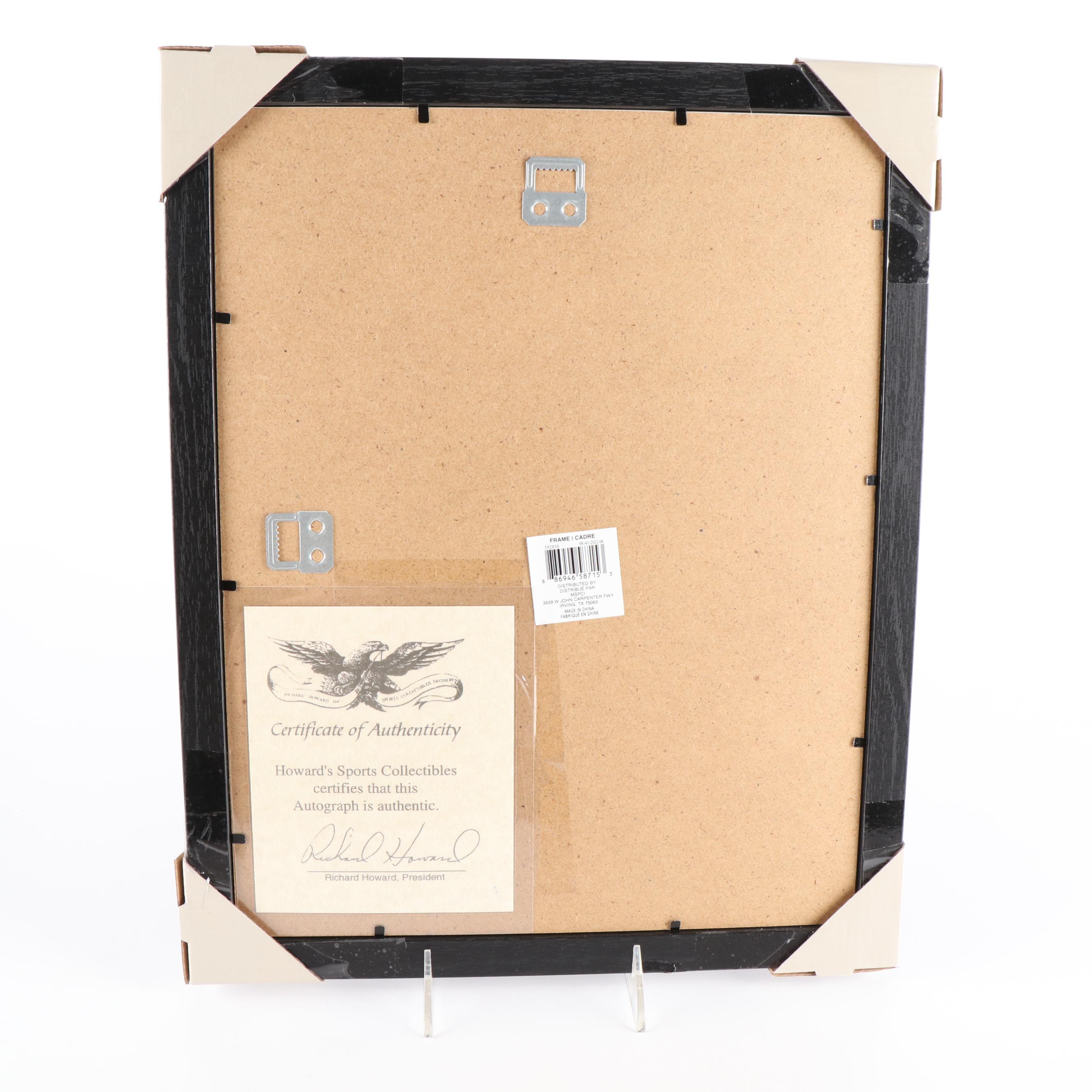 Hall of Famers Stan Musial and Eddie Mathews Signed Framed Photos