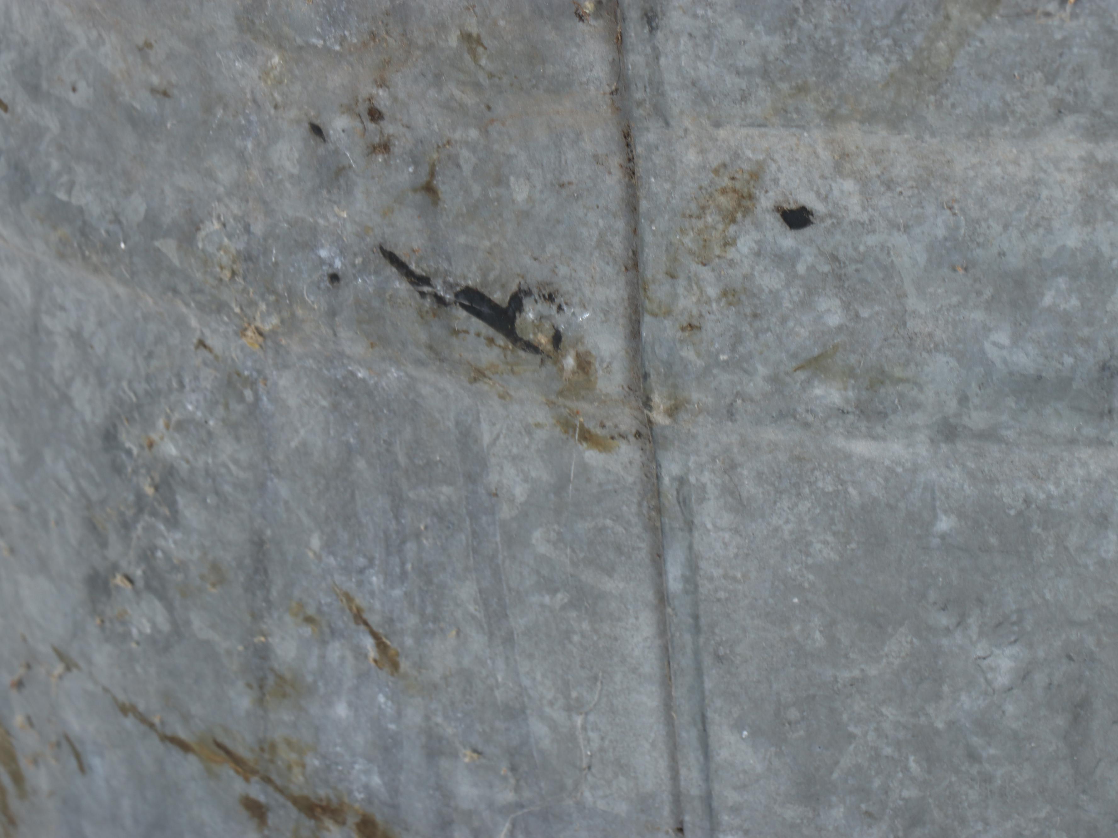 Galvanized Metal Tub and Paint-Decorated Fruit Juicer, Antique