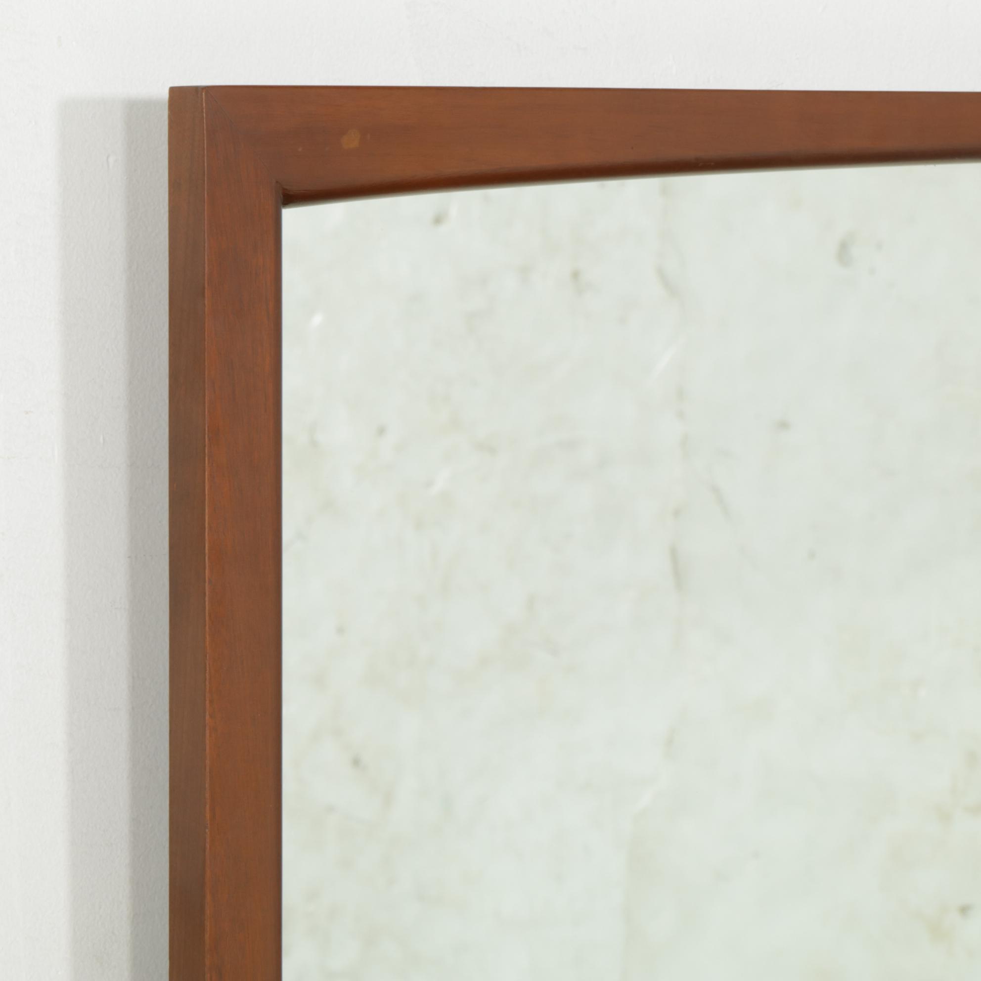 Mid Century Modern Walnut Dresser and Mirror