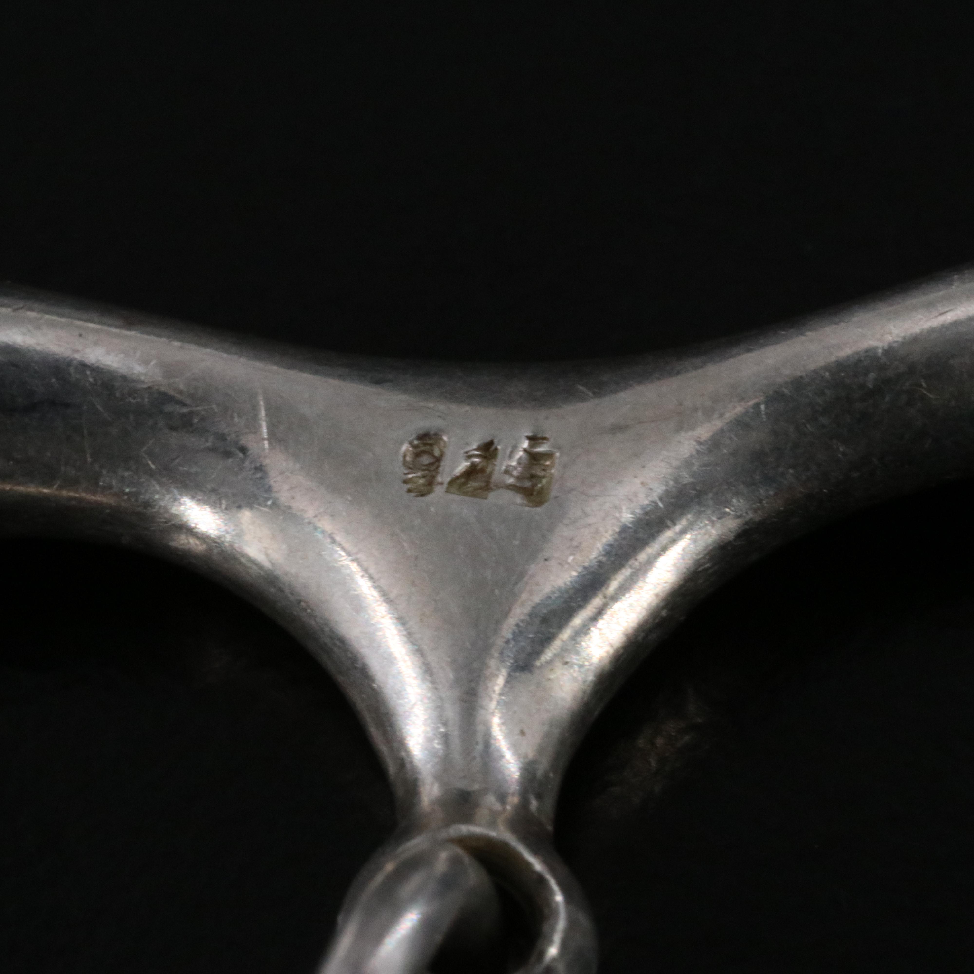 Sterling Curved Bar Bracelet