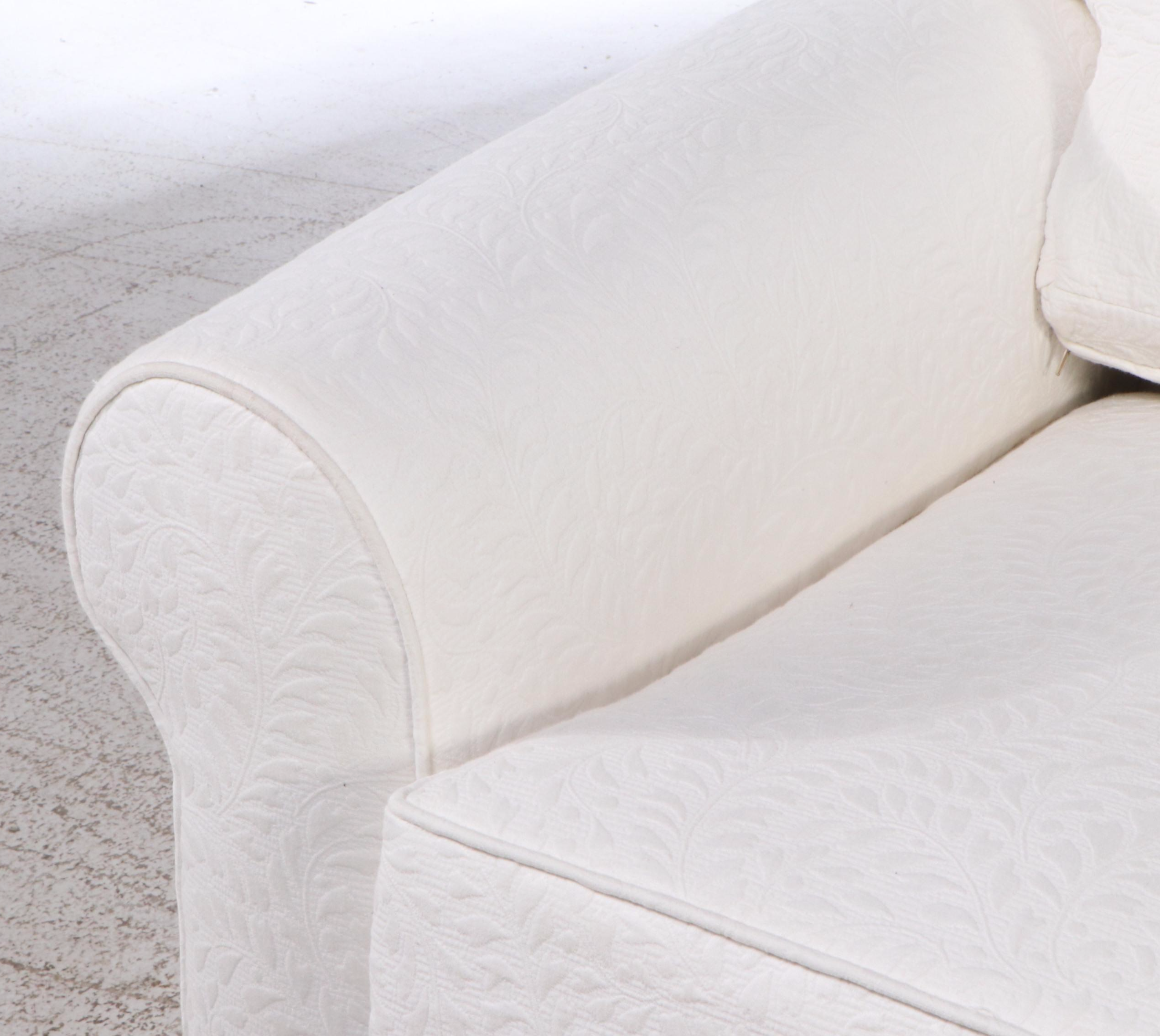 Ivory Upholstered Loveseat