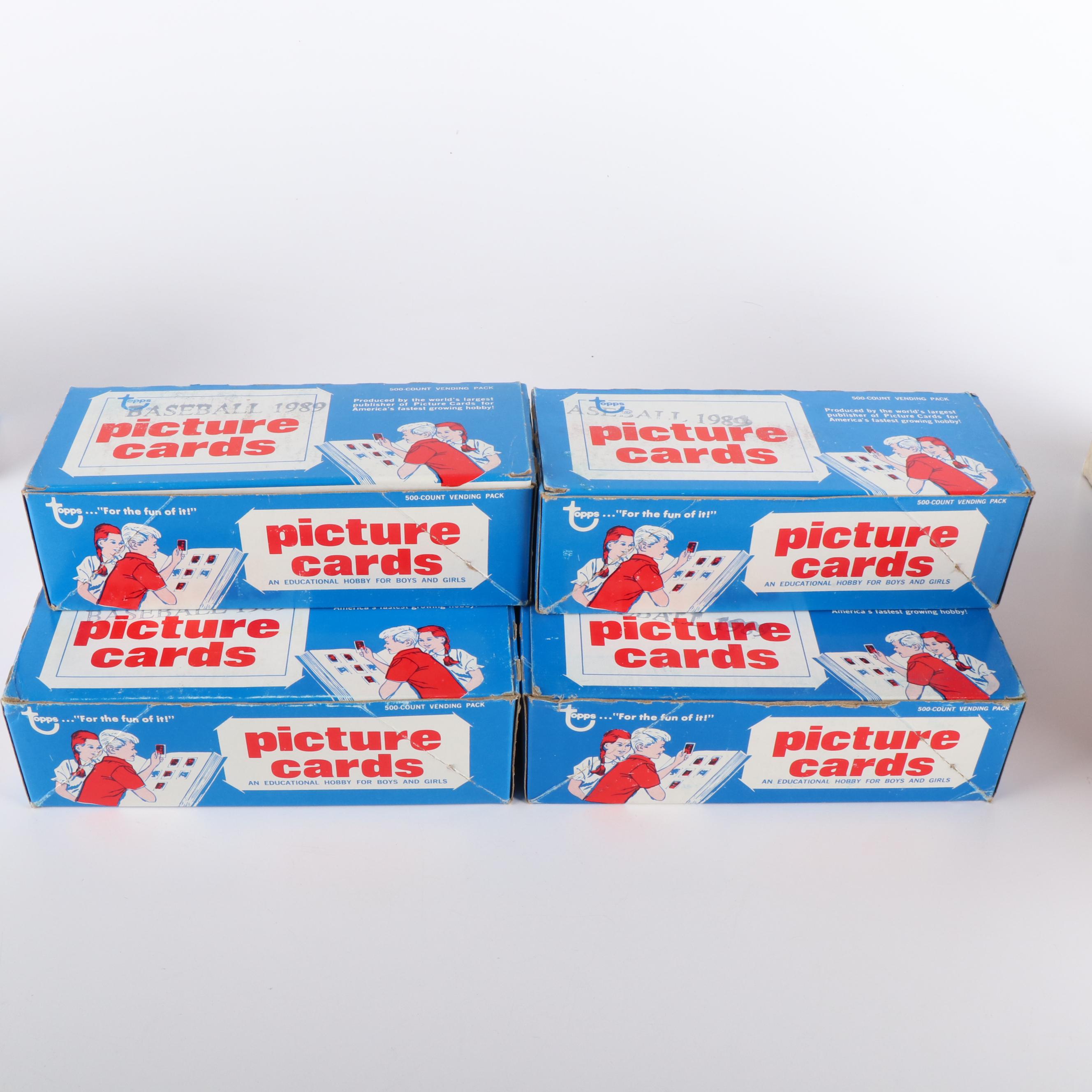 Thirteen Topps Baseball Card Sets, 1989-1990