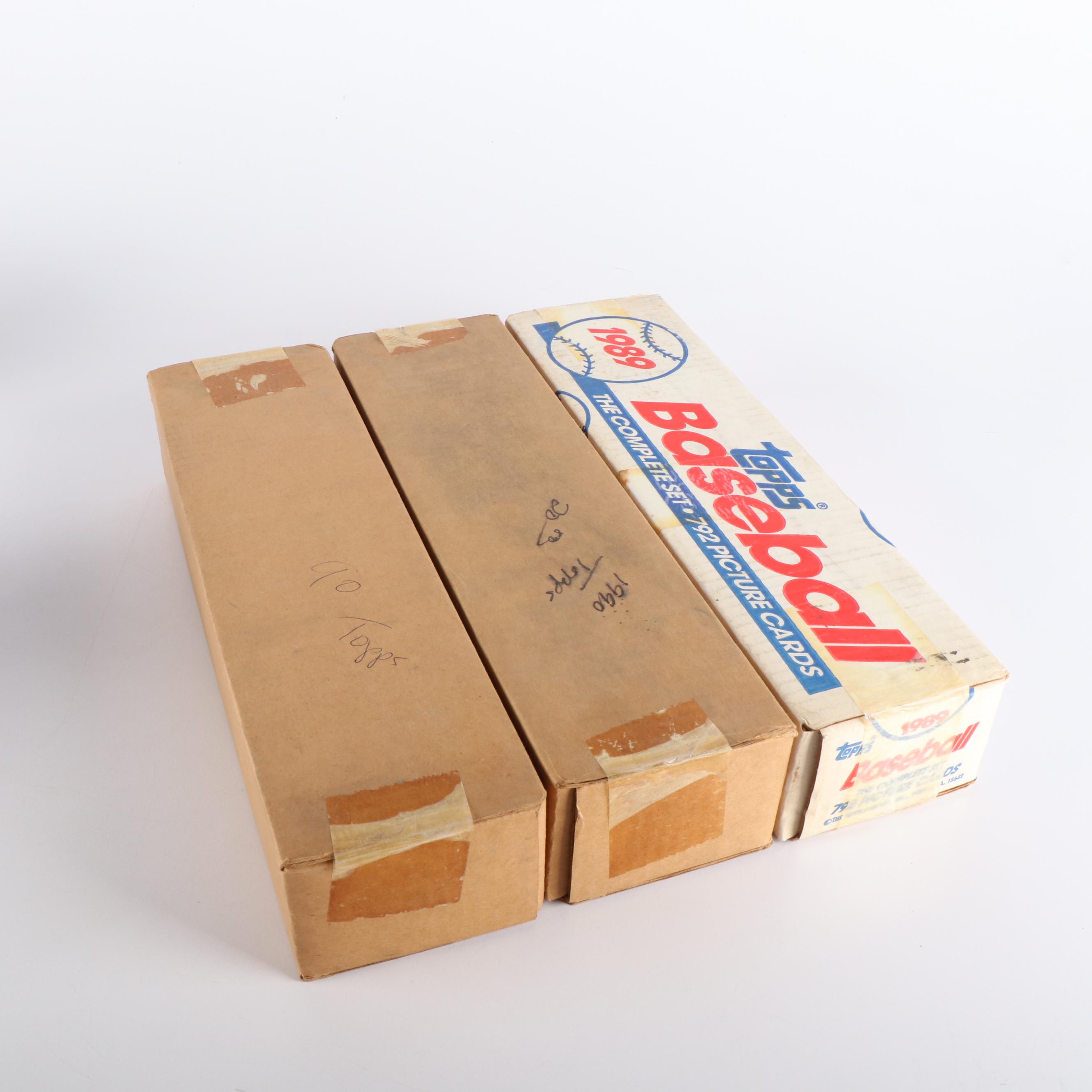 Thirteen Topps Baseball Card Sets, 1989-1990
