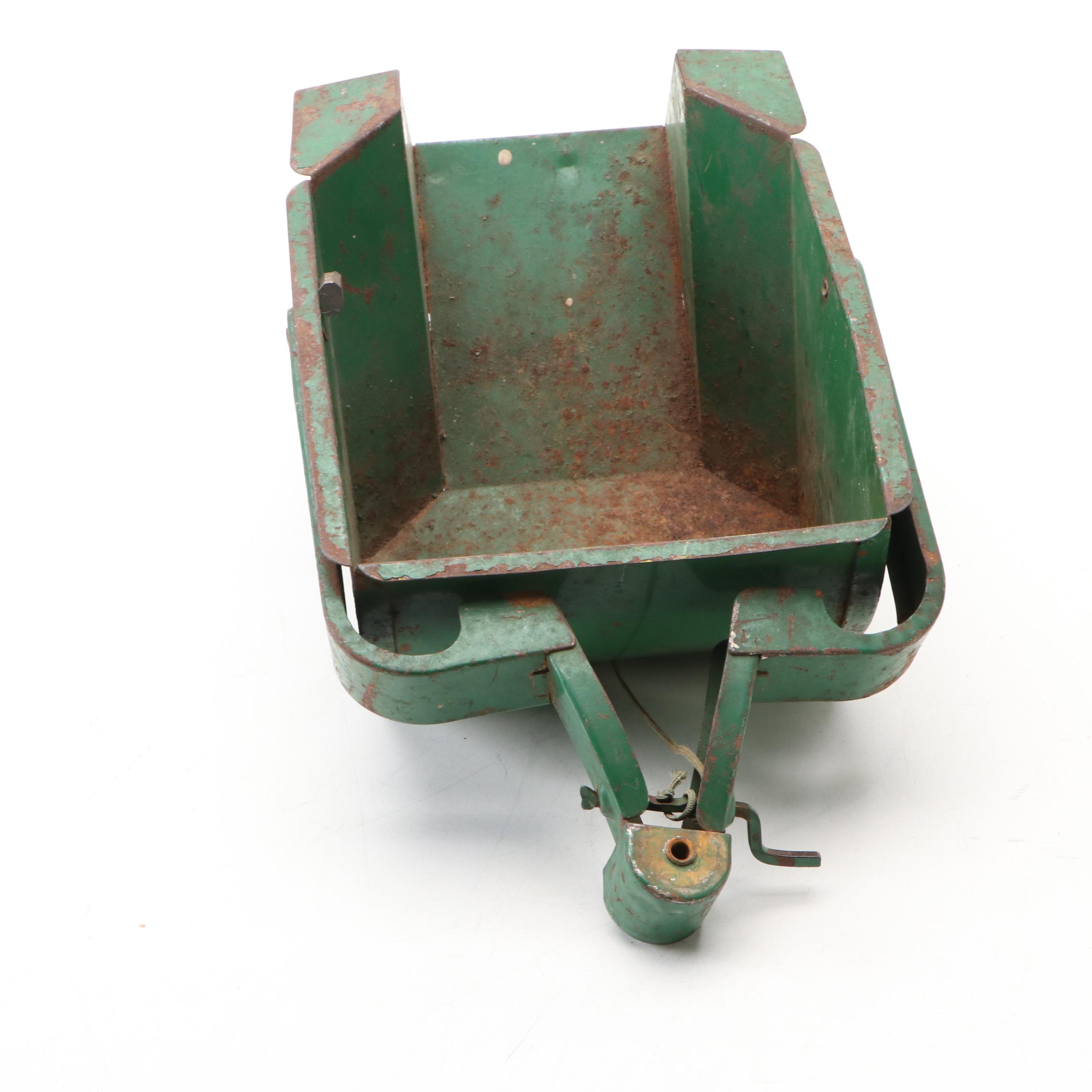 Structo "Rocker" Pressed Steel Dump Truck Trailer and Bulldozers