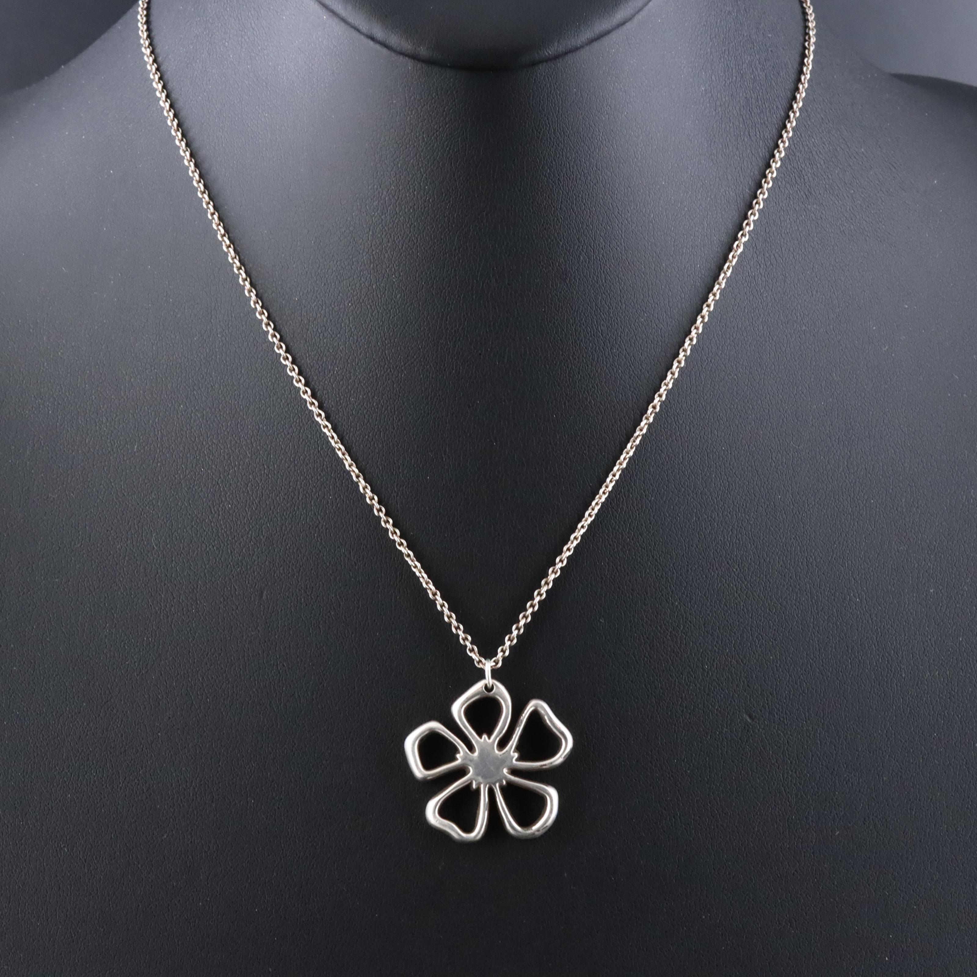 Elsa Peretti for Tiffany & Co. Sterling Flower Necklace