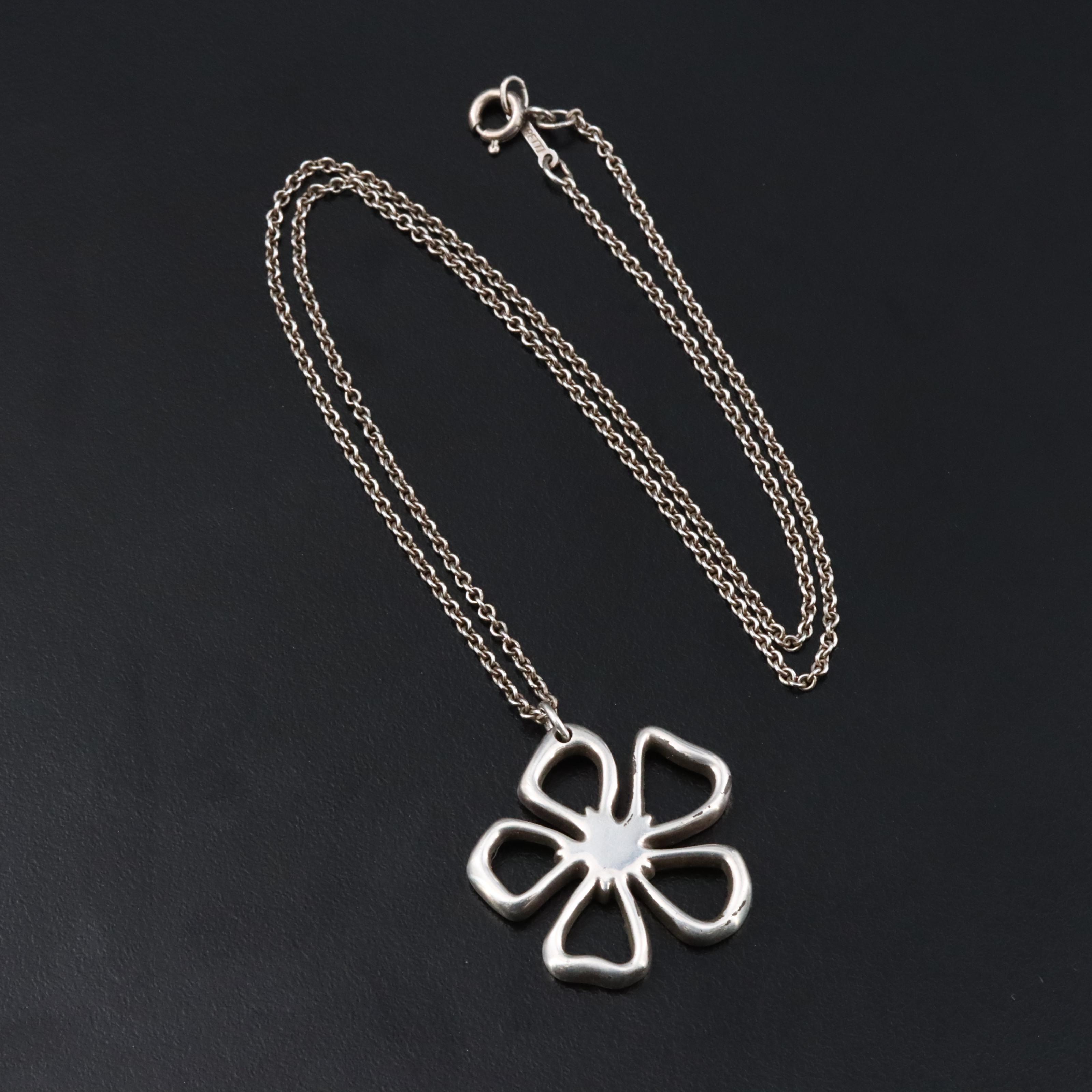 Elsa Peretti for Tiffany & Co. Sterling Flower Necklace