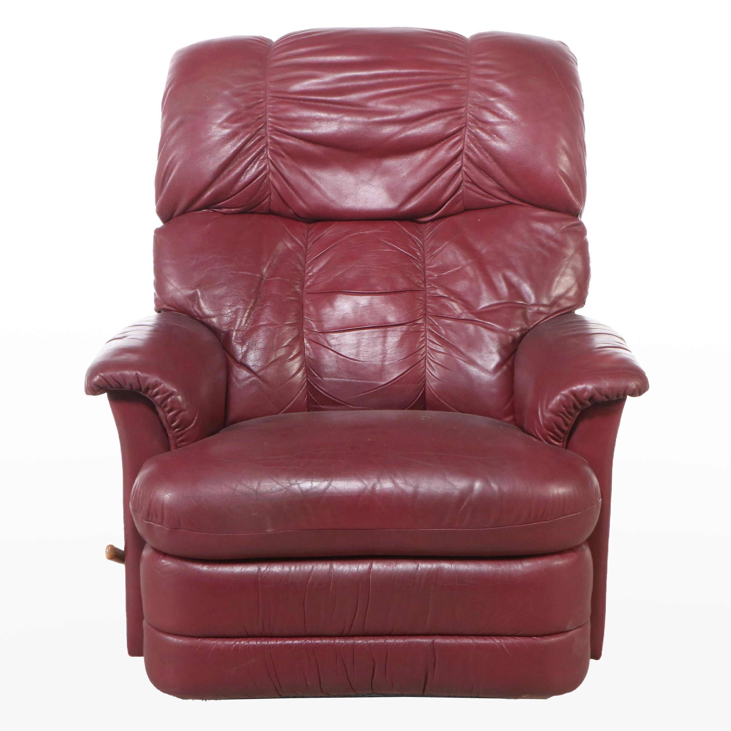 La-Z-Boy Red Leather Recliner