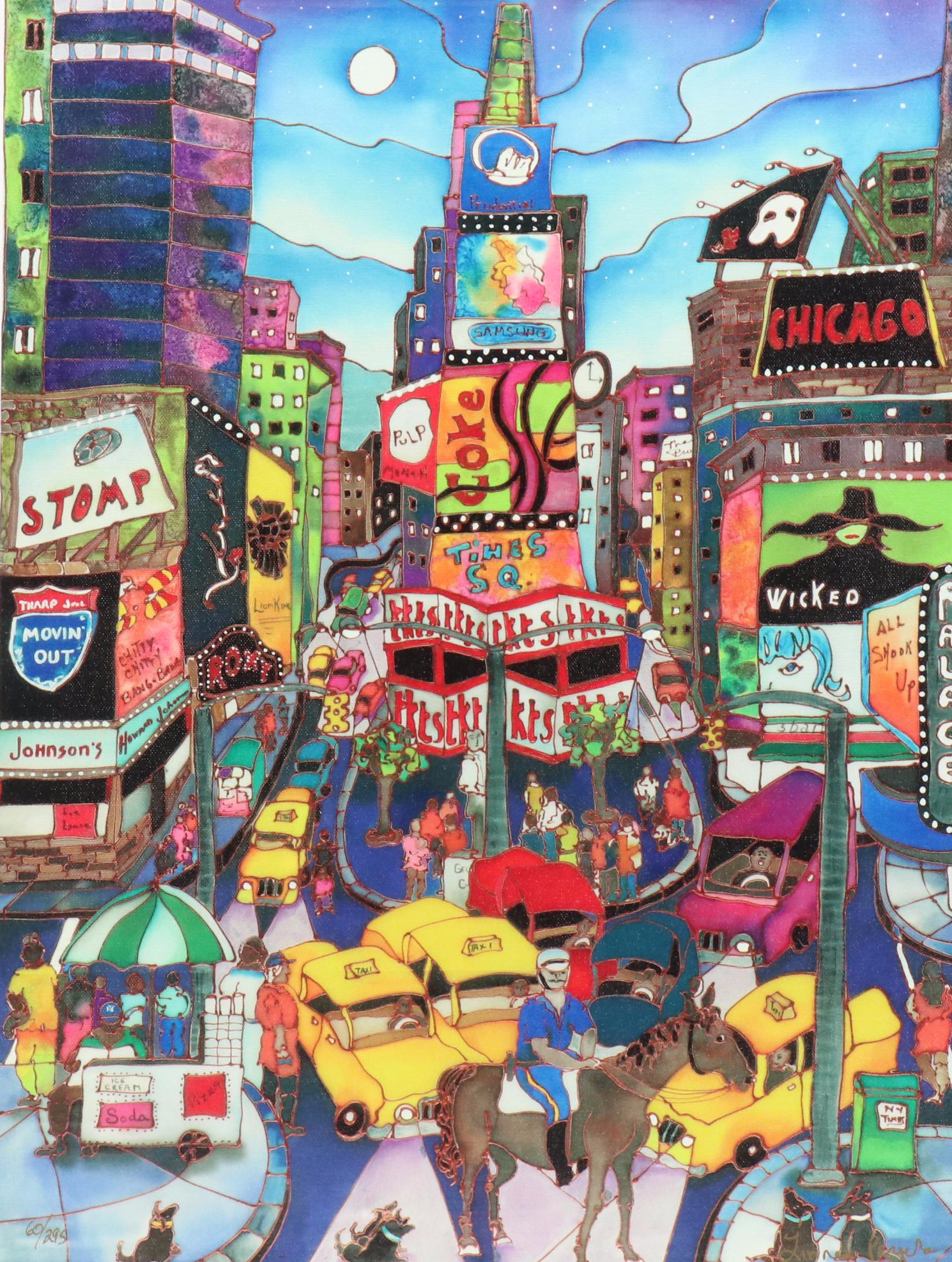 Linnea Pergola New York Giclée "A Horse in Times Square"