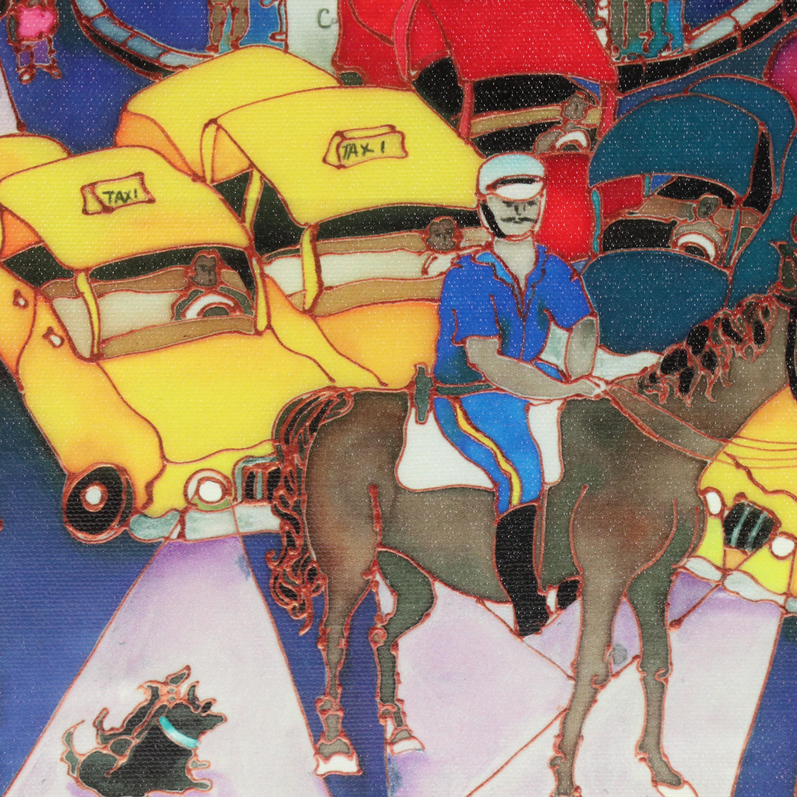 Linnea Pergola New York Giclée "A Horse in Times Square"