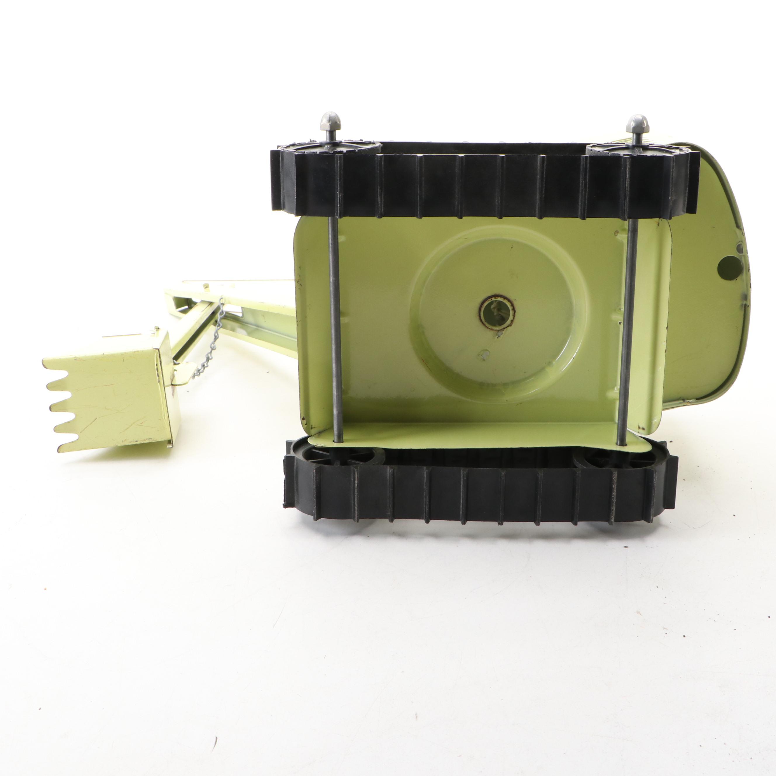 Structo Steam Shovel and Bulldozer Pressed Steel Toys, Mid-20th Century