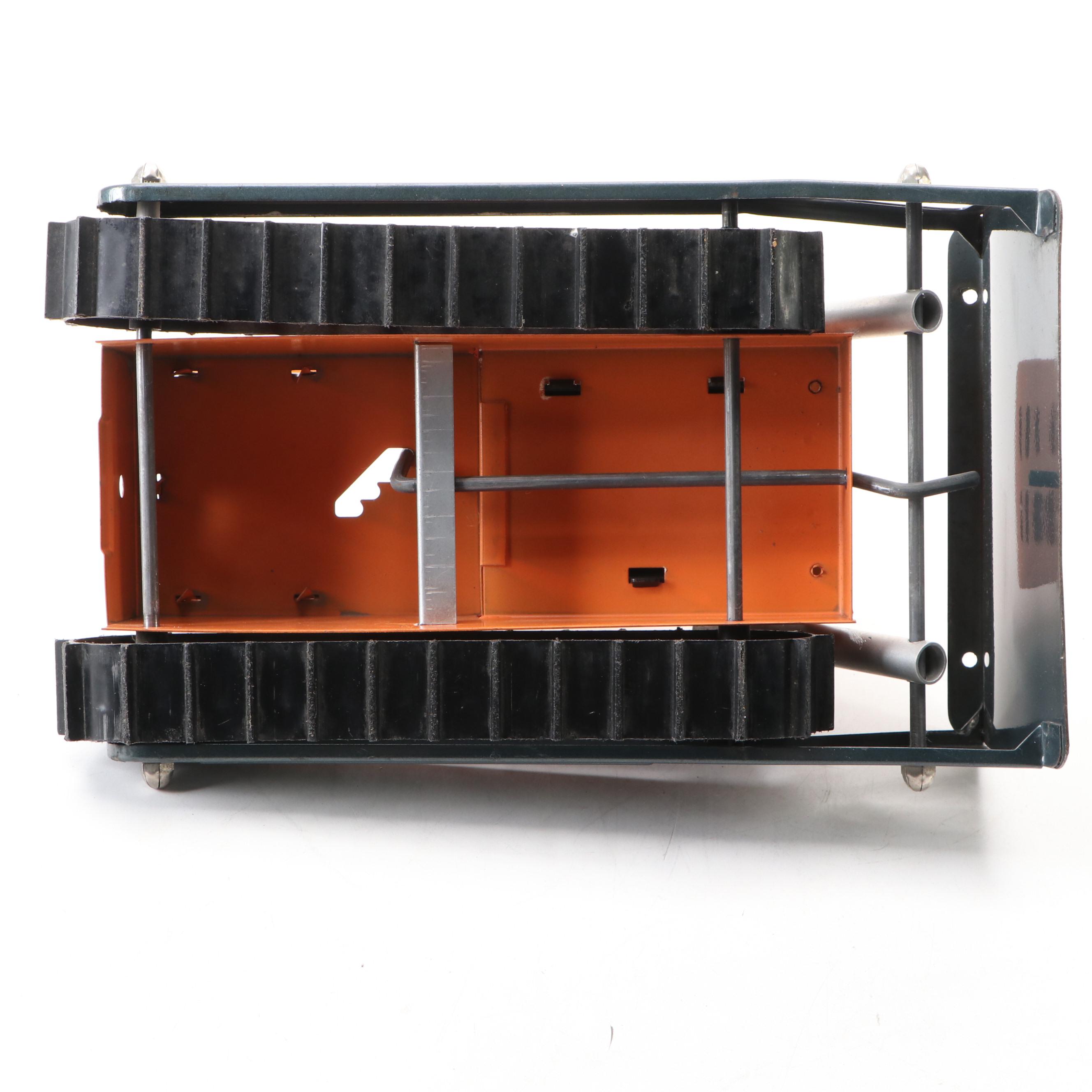 Structo Steam Shovel and Bulldozer Pressed Steel Toys, Mid-20th Century