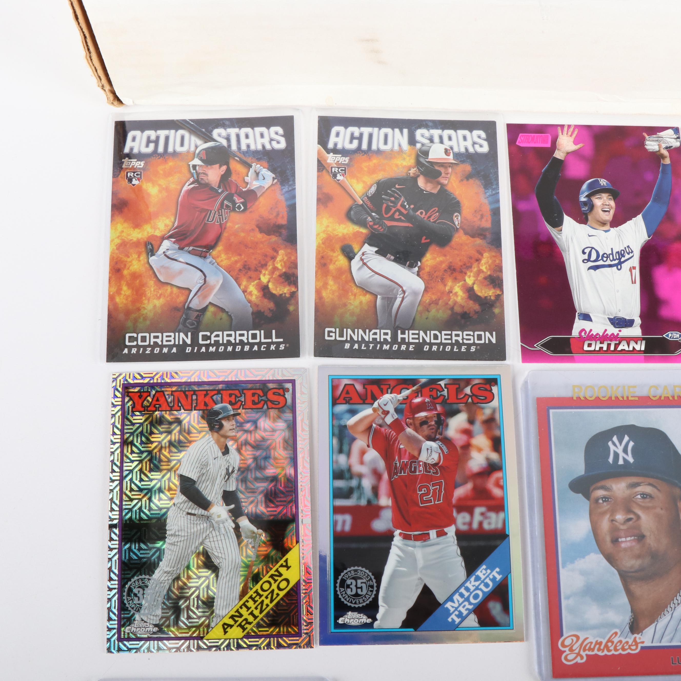 Stadium Club with Other Baseball Cards Featuring Elly De La Cruz Rookie and More