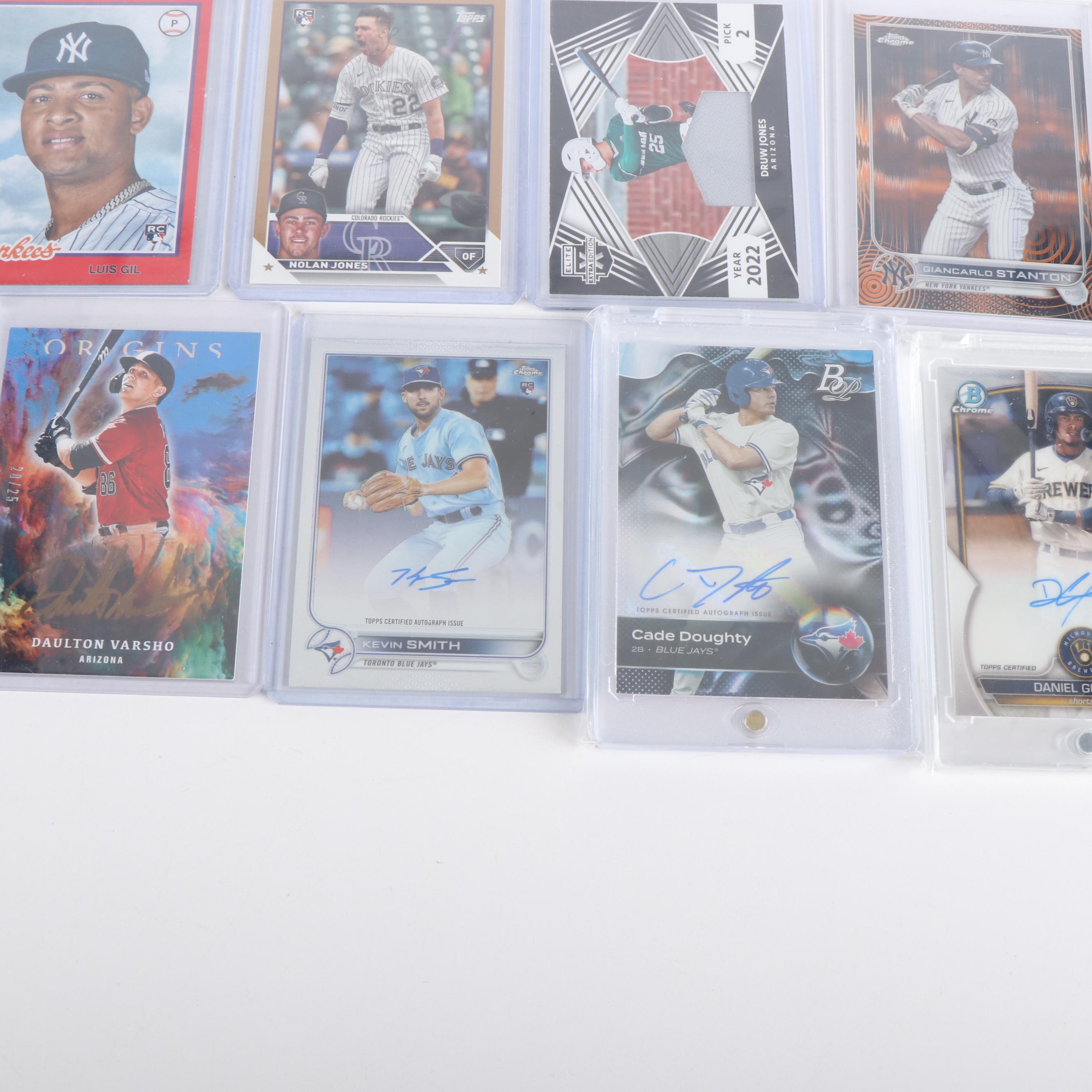 Stadium Club with Other Baseball Cards Featuring Elly De La Cruz Rookie and More