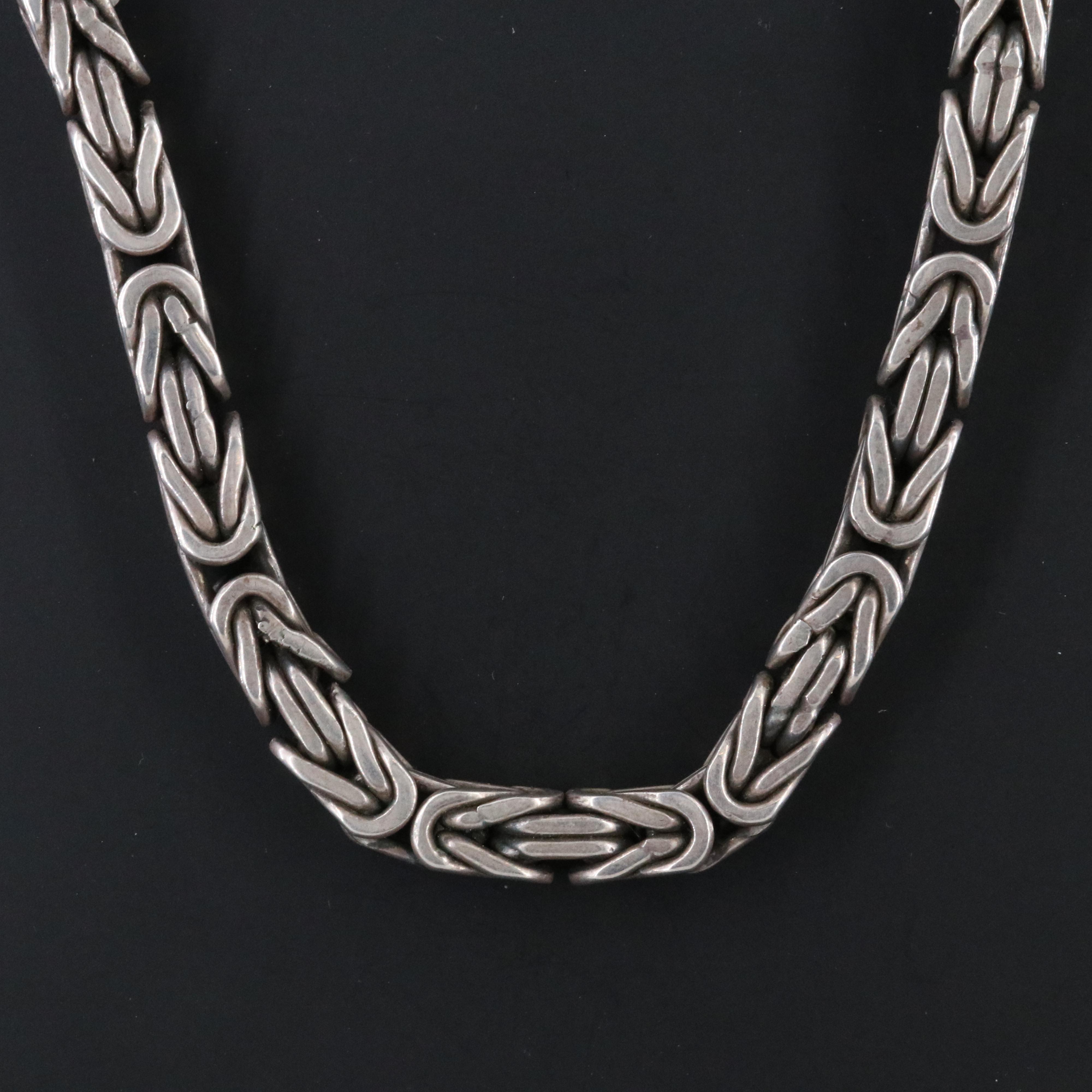 Sterling Byzantine Chain Necklace