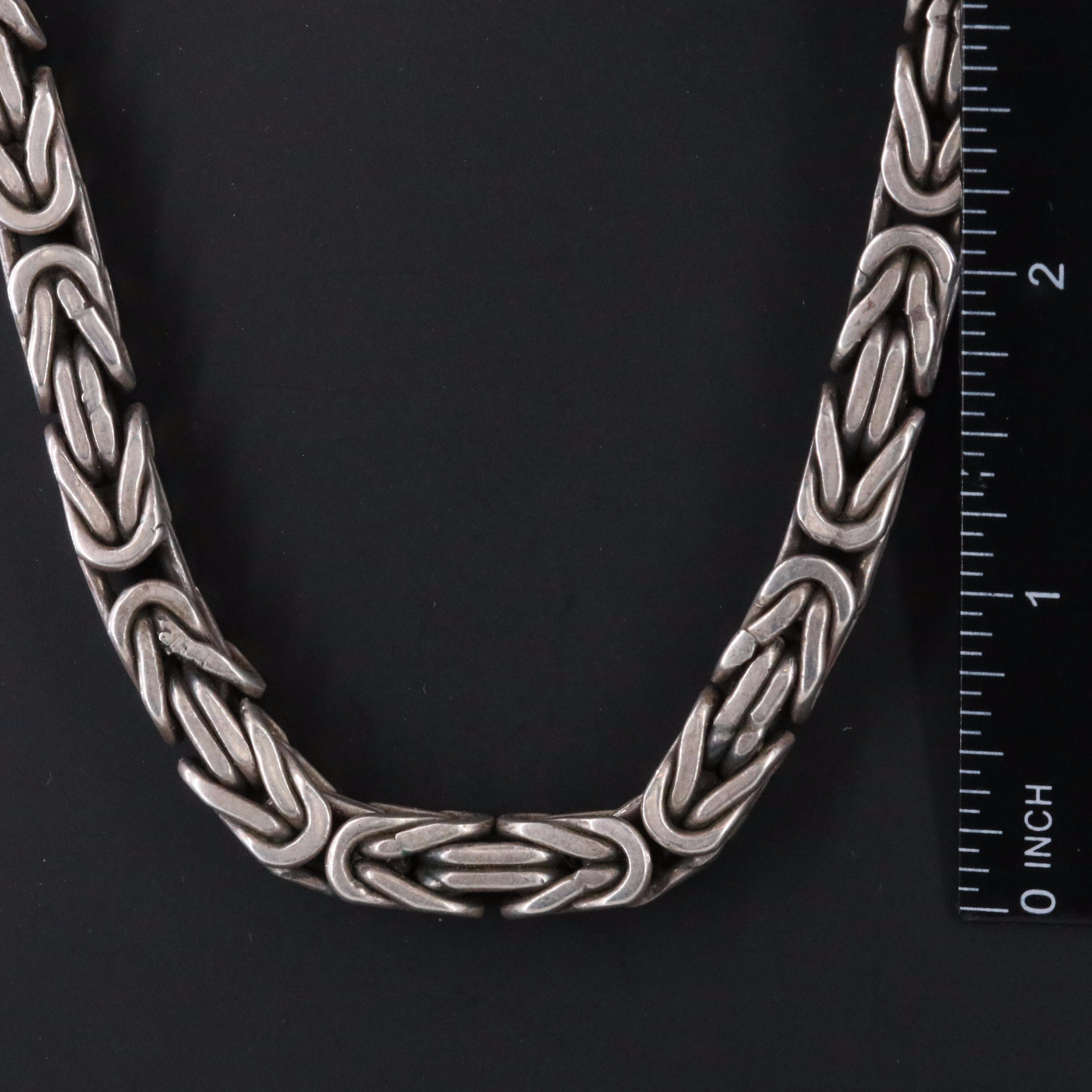 Sterling Byzantine Chain Necklace