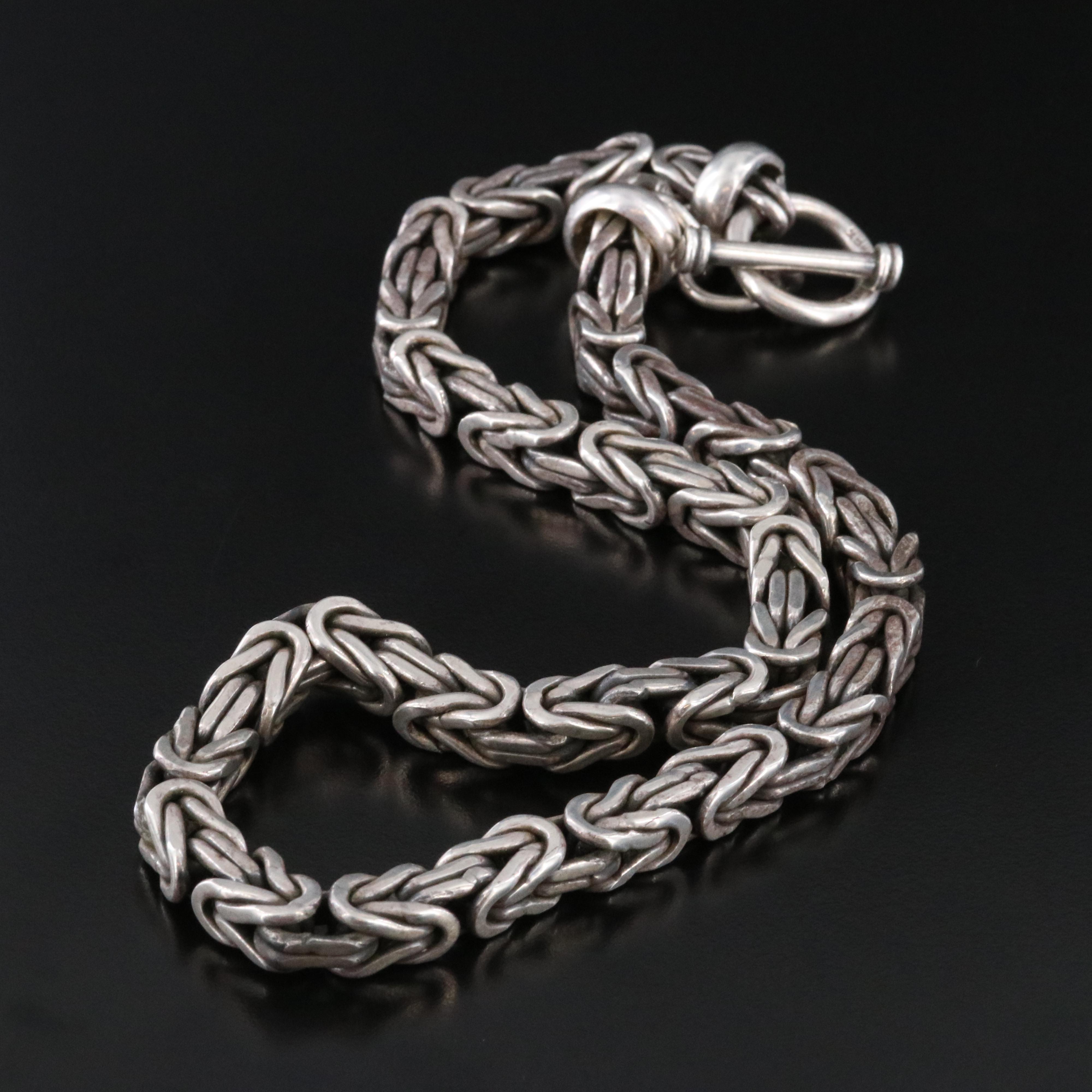 Sterling Byzantine Chain Necklace