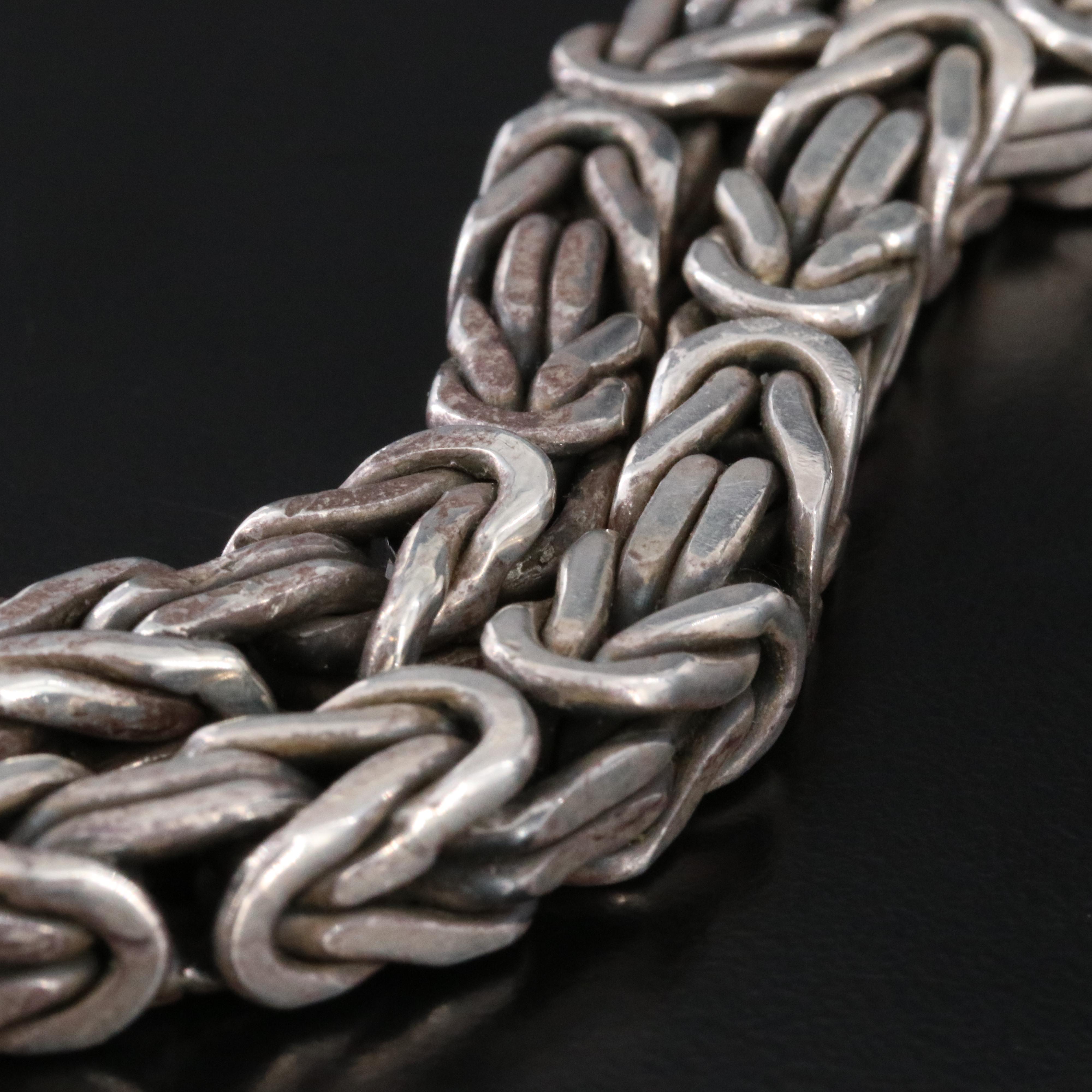 Sterling Byzantine Chain Necklace