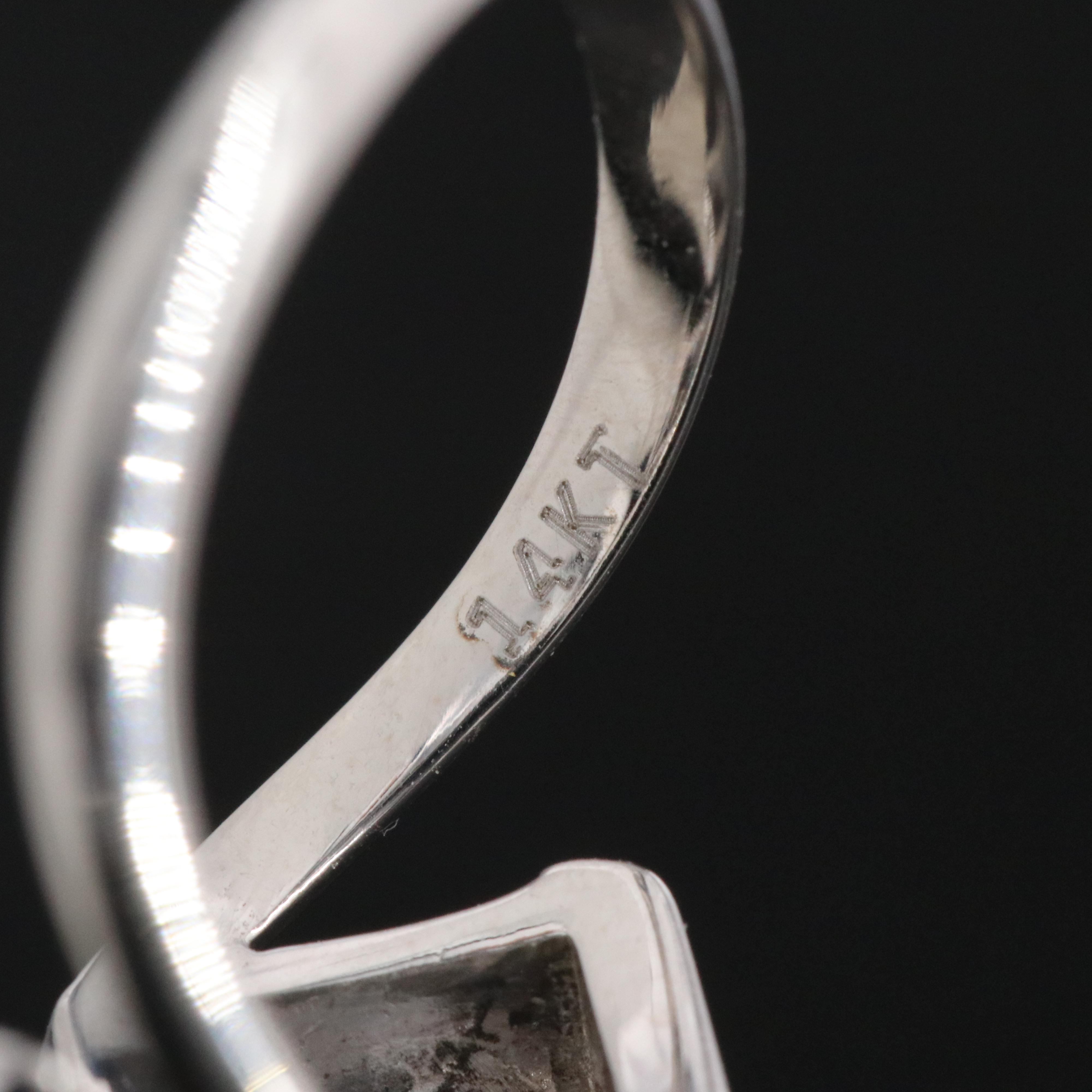 14K 4.03 CTW Lab Grown Diamond Ring with Open Design and IGI Reports