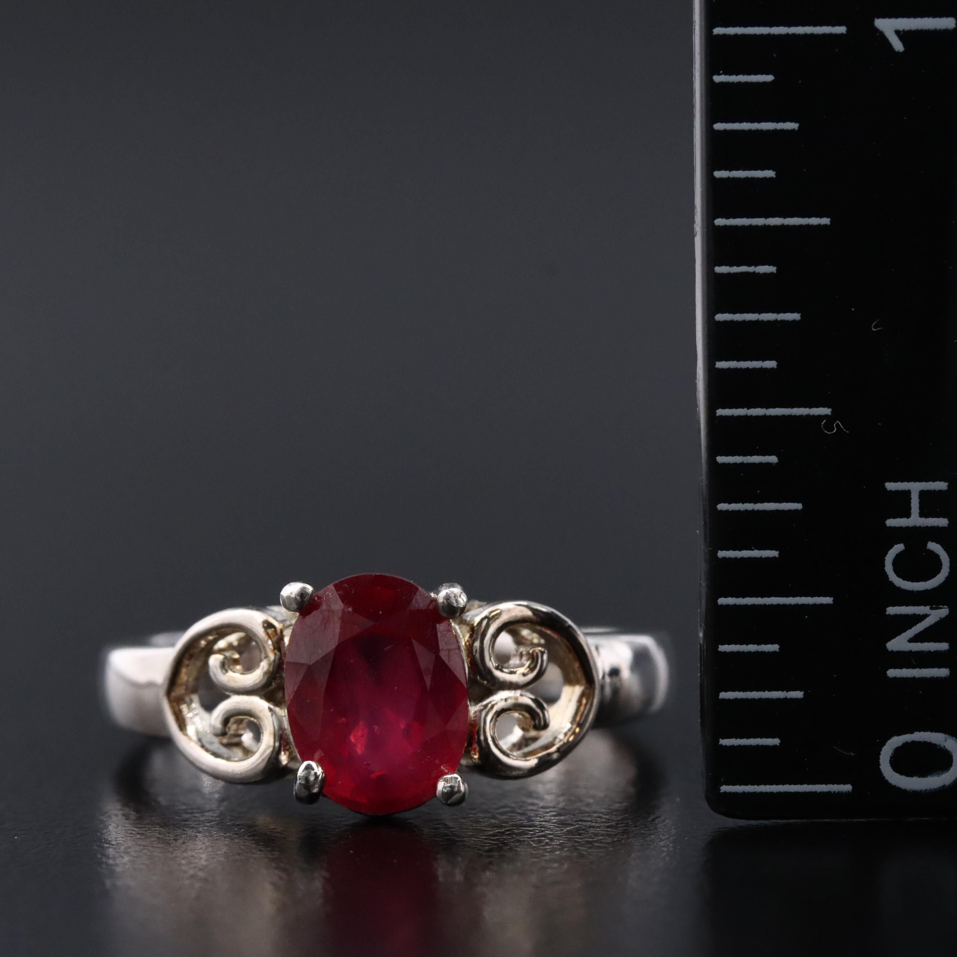 Sterling Filled Corundum Ring