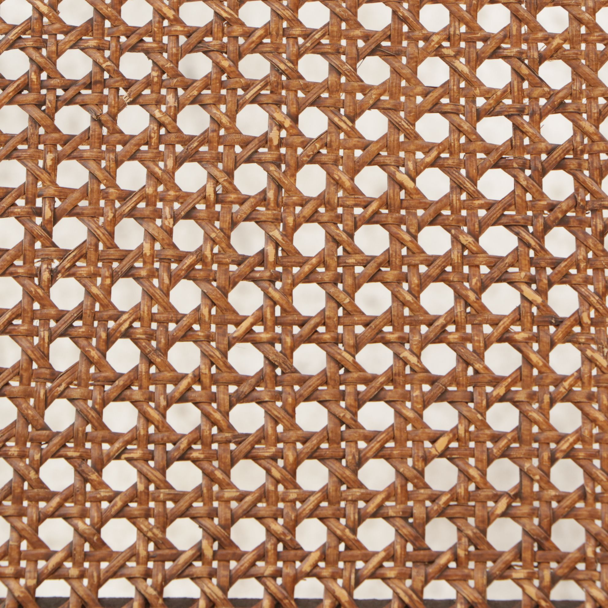 J.B. VanSciver Hand Painted Walnut Side Chair with Woven Cane Seat