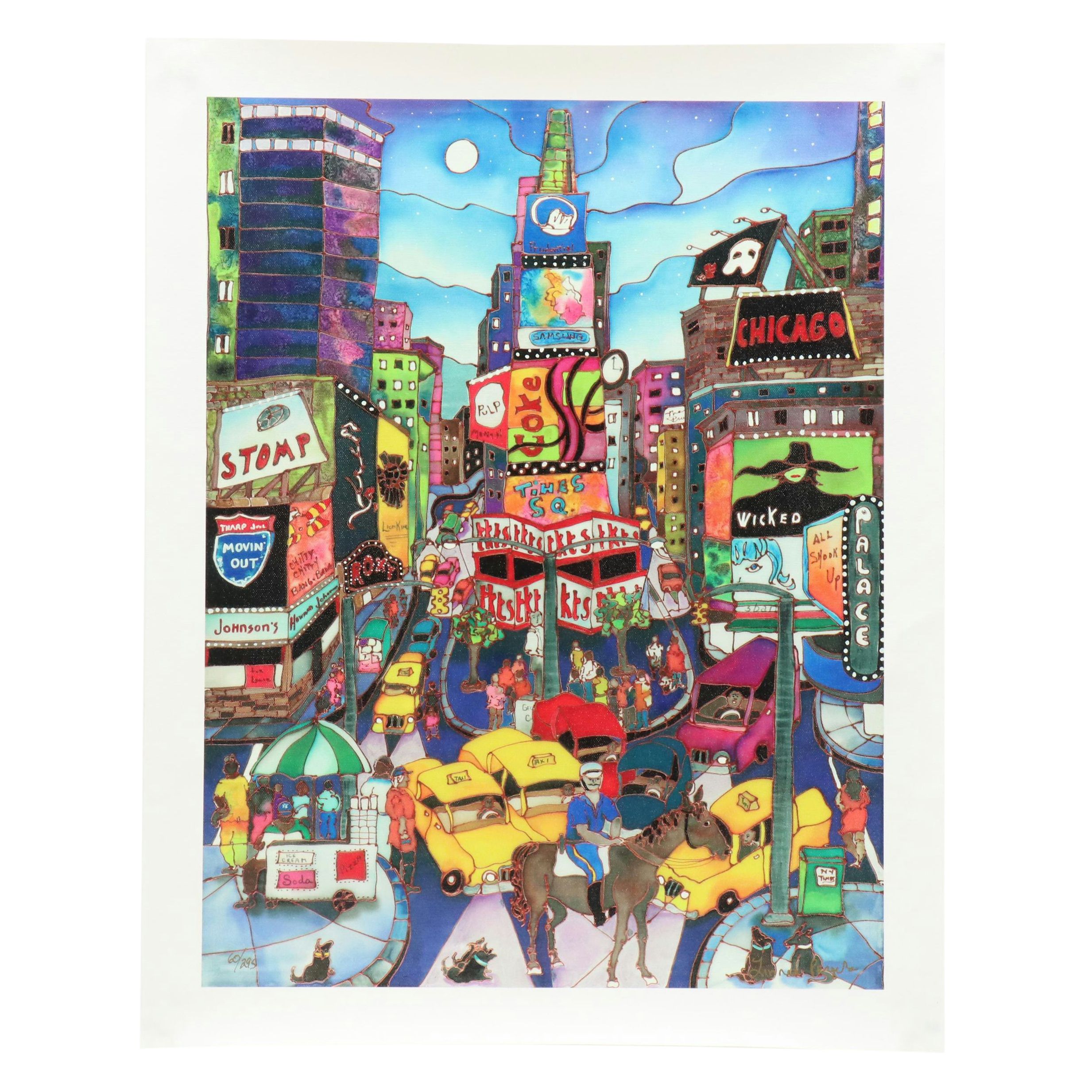 Linnea Pergola New York Giclée "A Horse in Times Square"