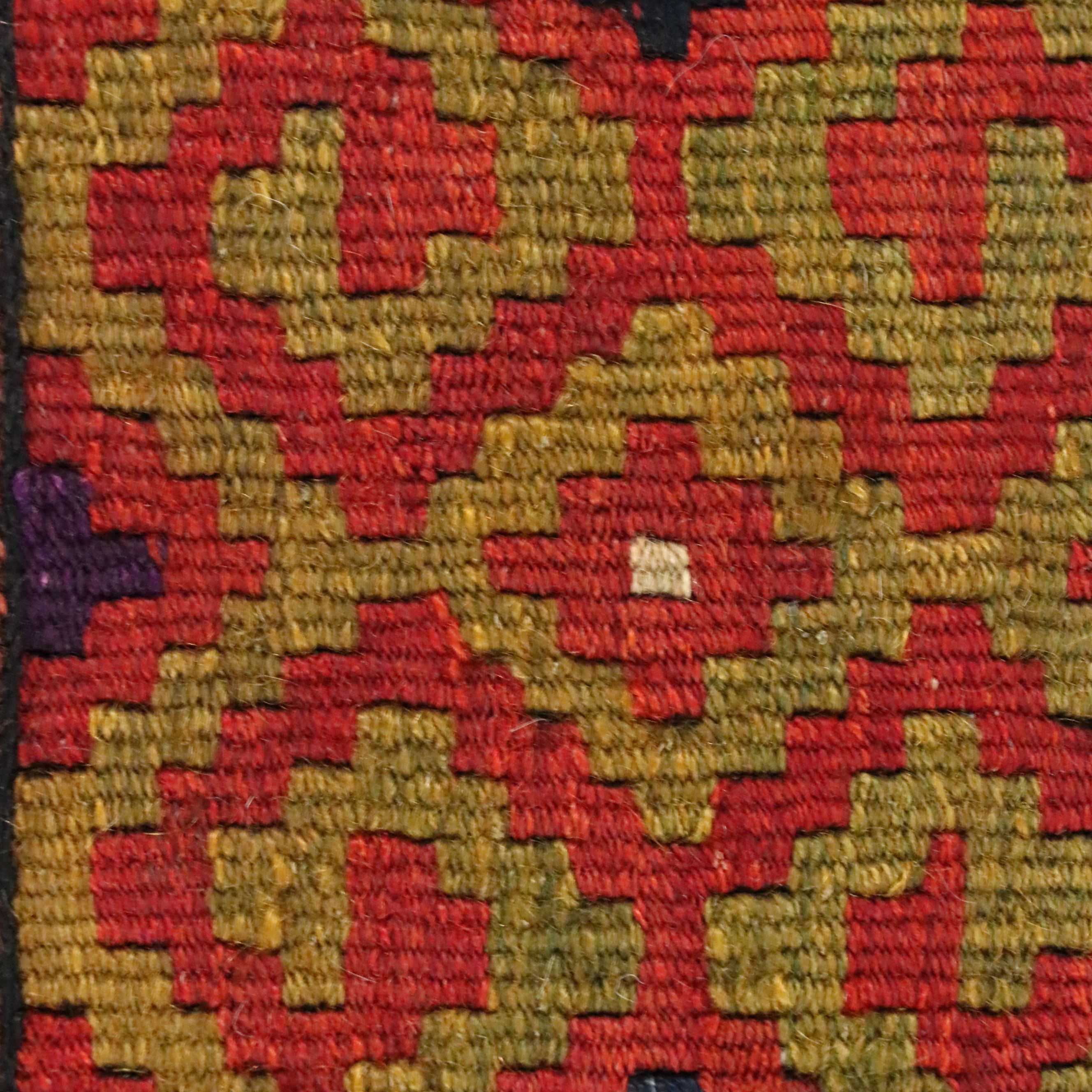 3'2 x 8'1 Handwoven Turkish Fethiye Soumak Long Rug