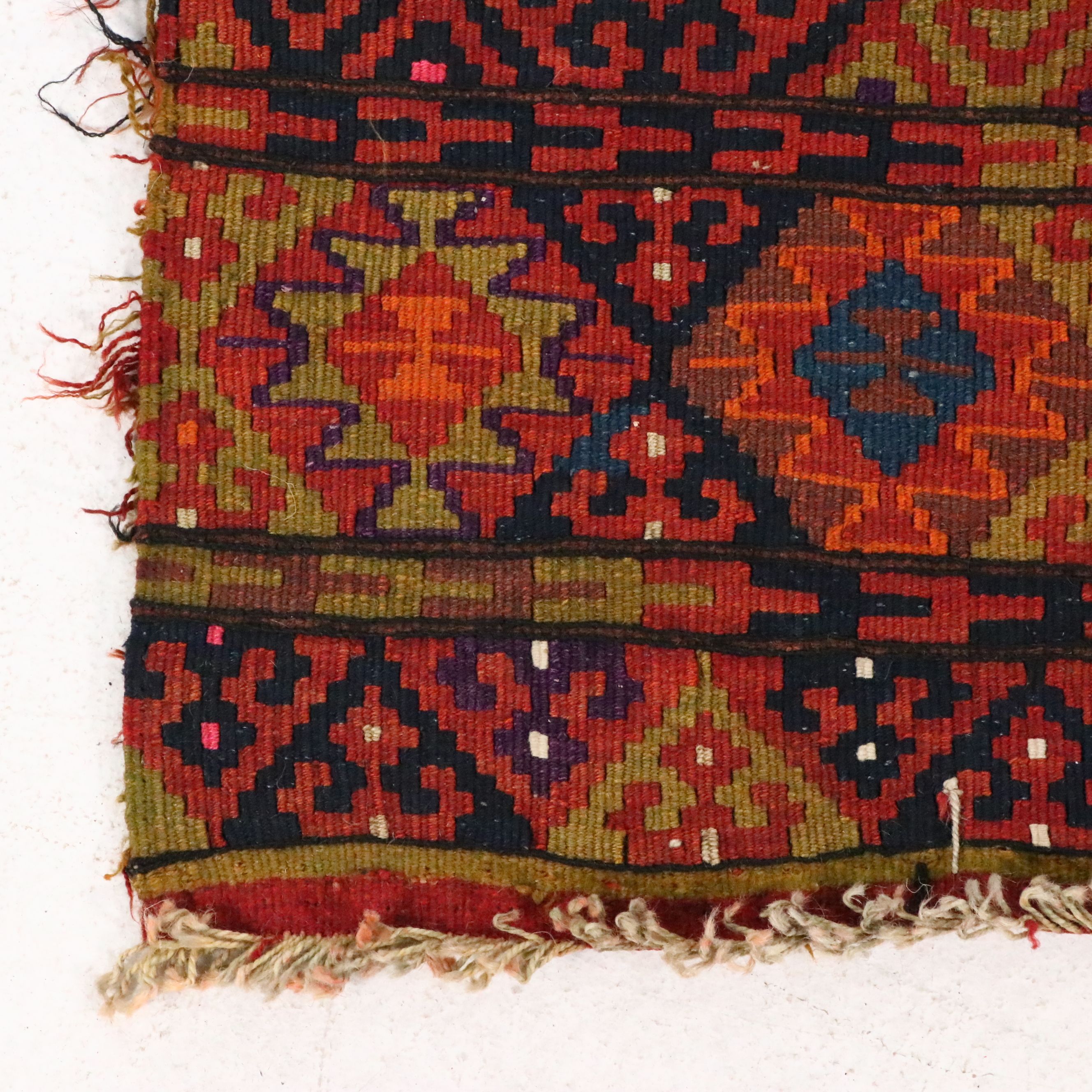 3'2 x 8'1 Handwoven Turkish Fethiye Soumak Long Rug