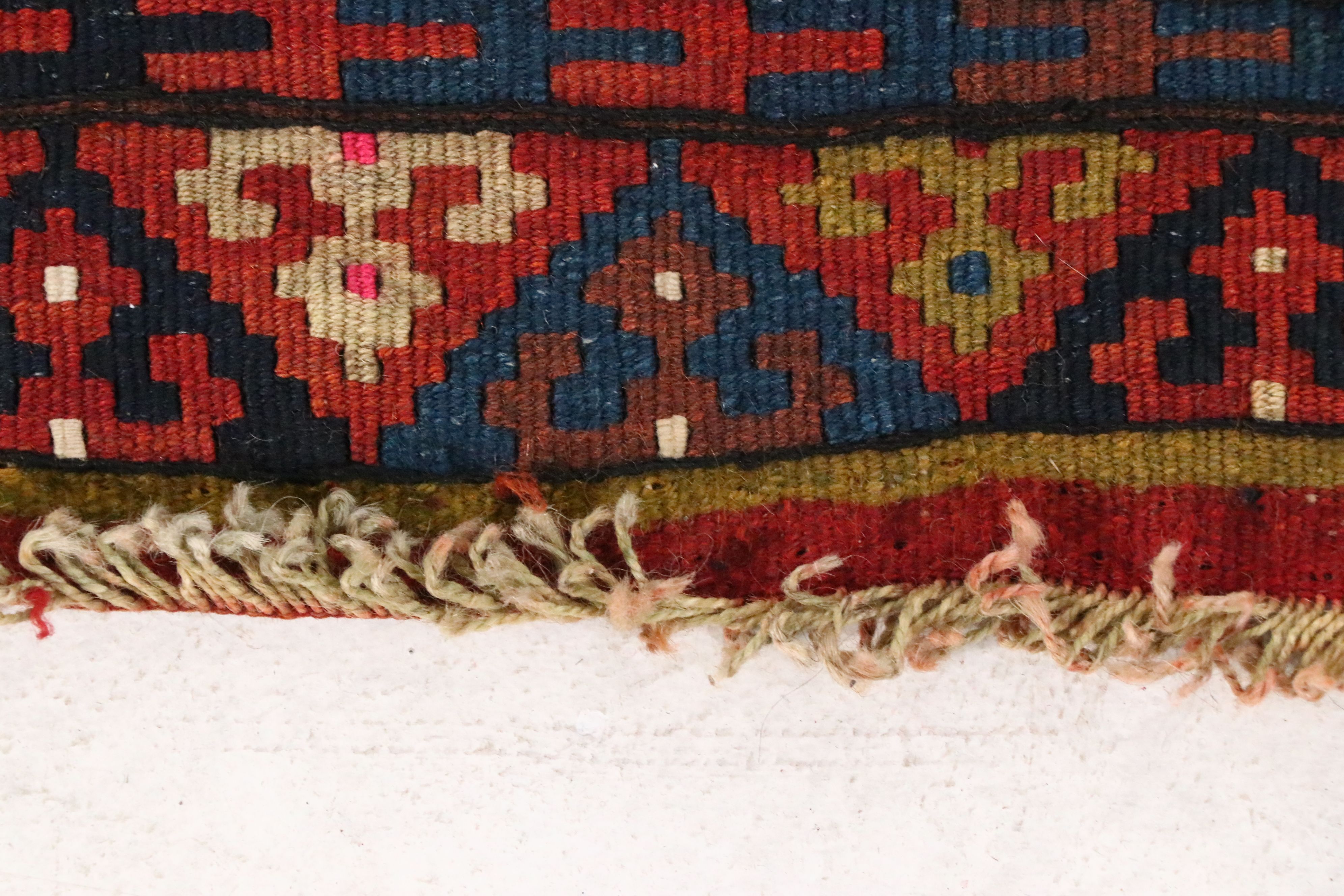 3'2 x 8'1 Handwoven Turkish Fethiye Soumak Long Rug