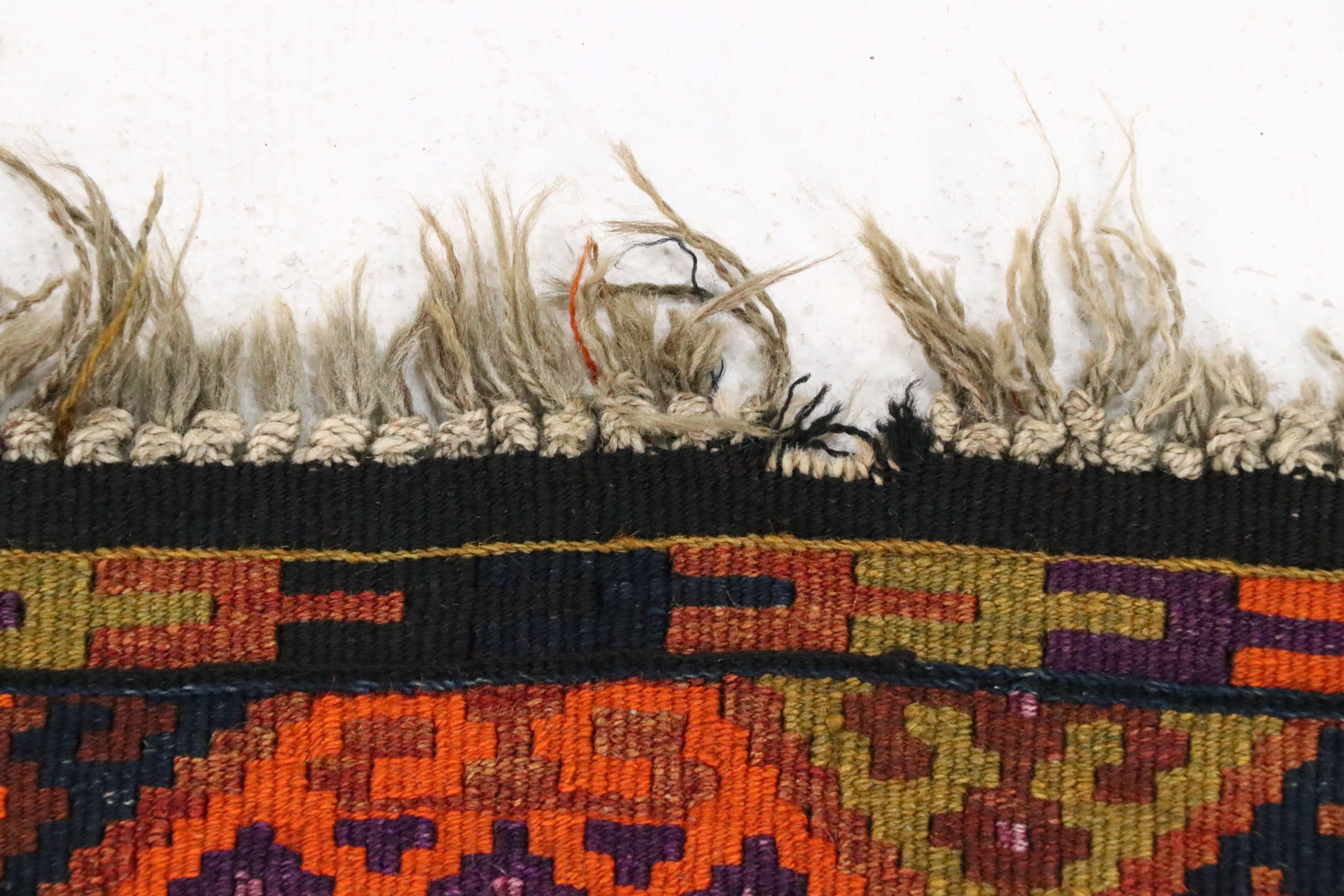 3'2 x 8'1 Handwoven Turkish Fethiye Soumak Long Rug