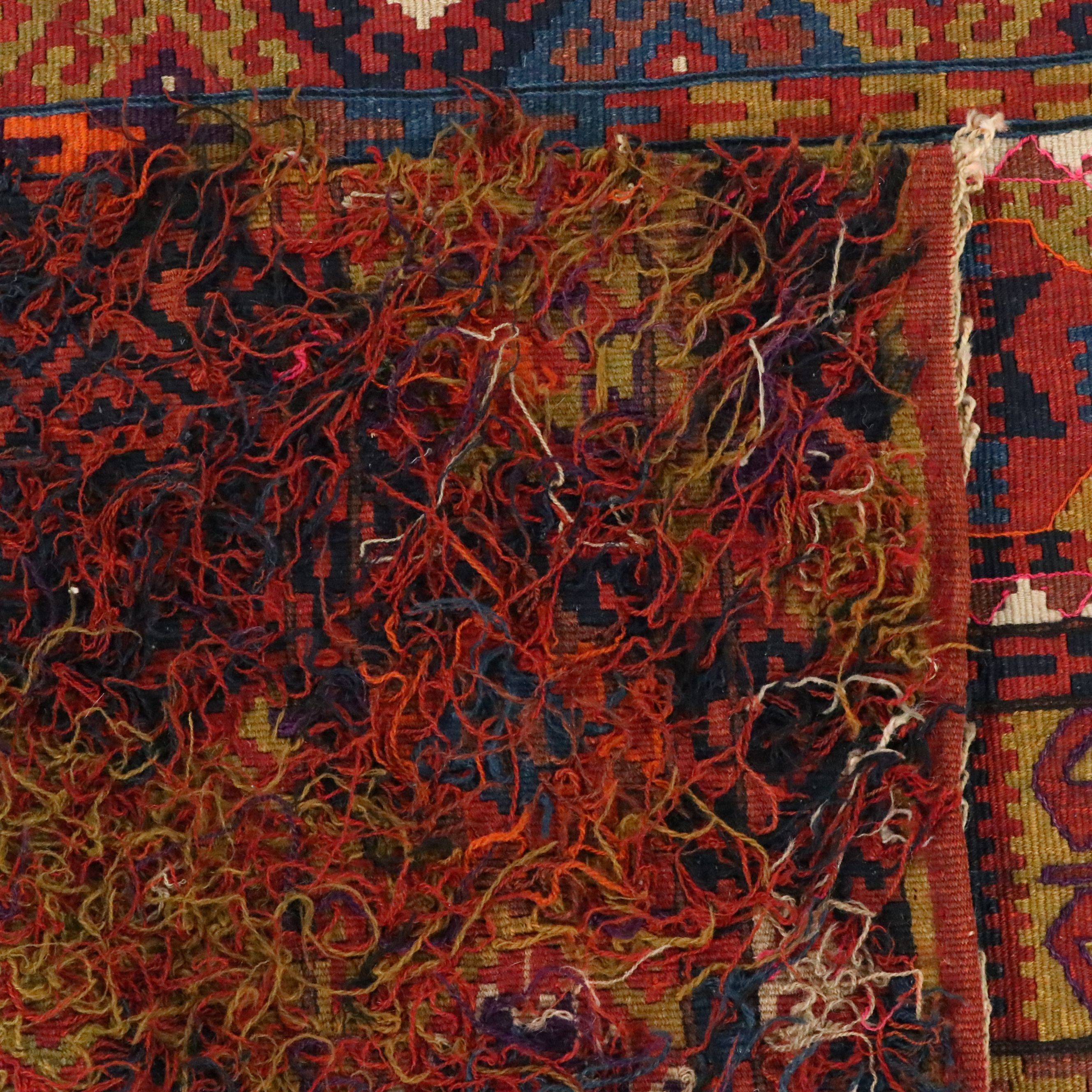 3'2 x 8'1 Handwoven Turkish Fethiye Soumak Long Rug