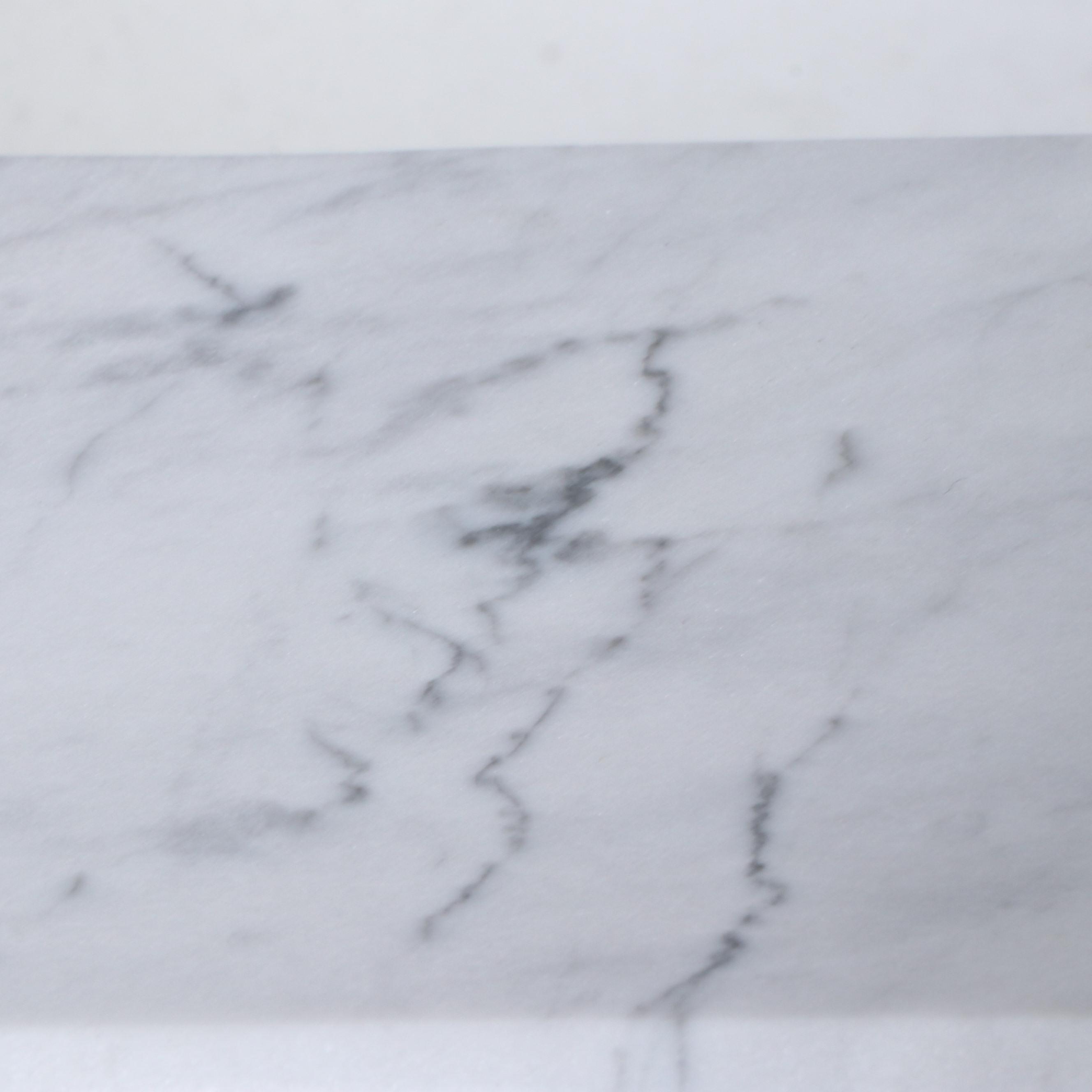 OVE Decors Marble Undermount Single Vanity with Blue Cabinet Satin Nickel Faucet