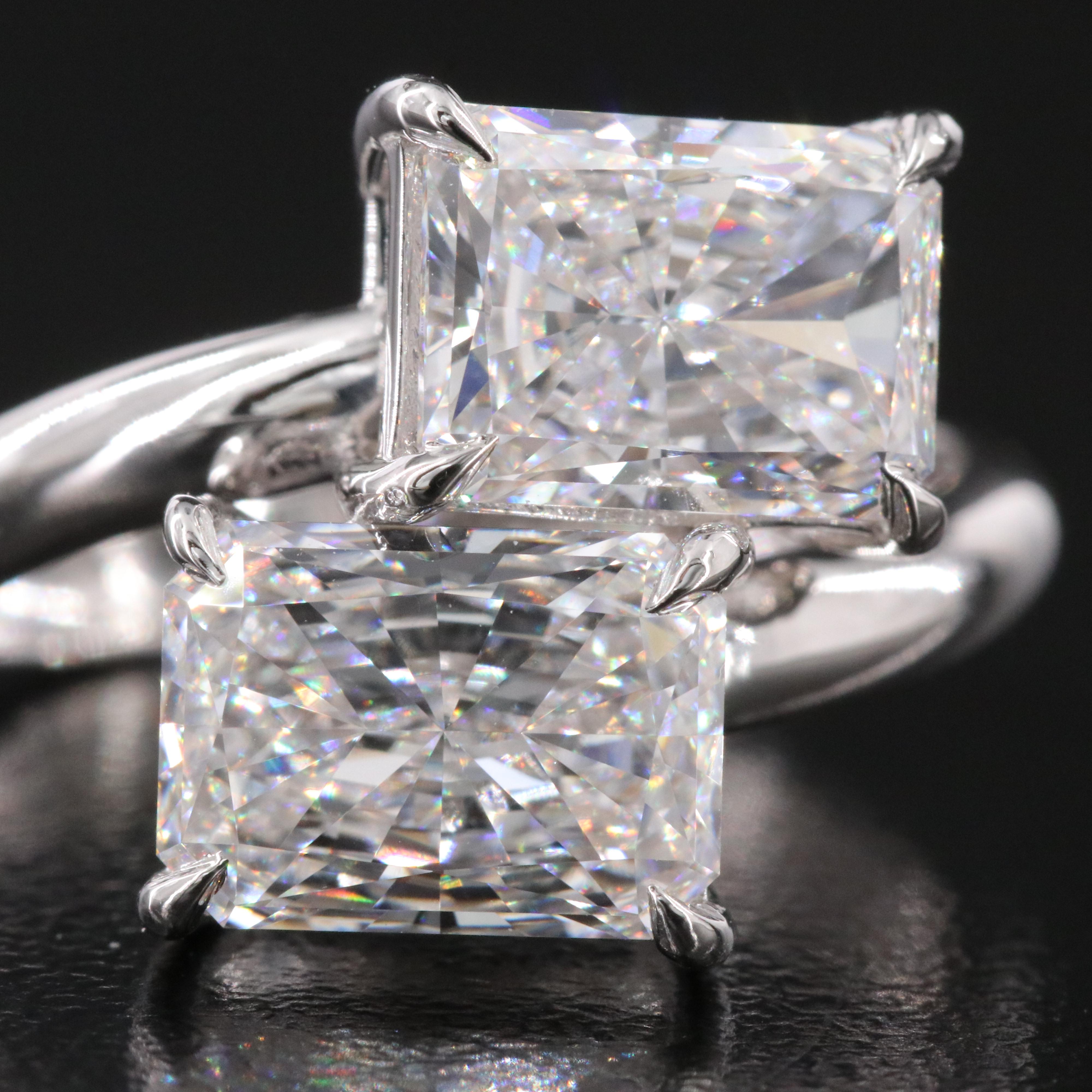 14K 3.91 CTW Lab Grown Diamond Ring with IGI Reports