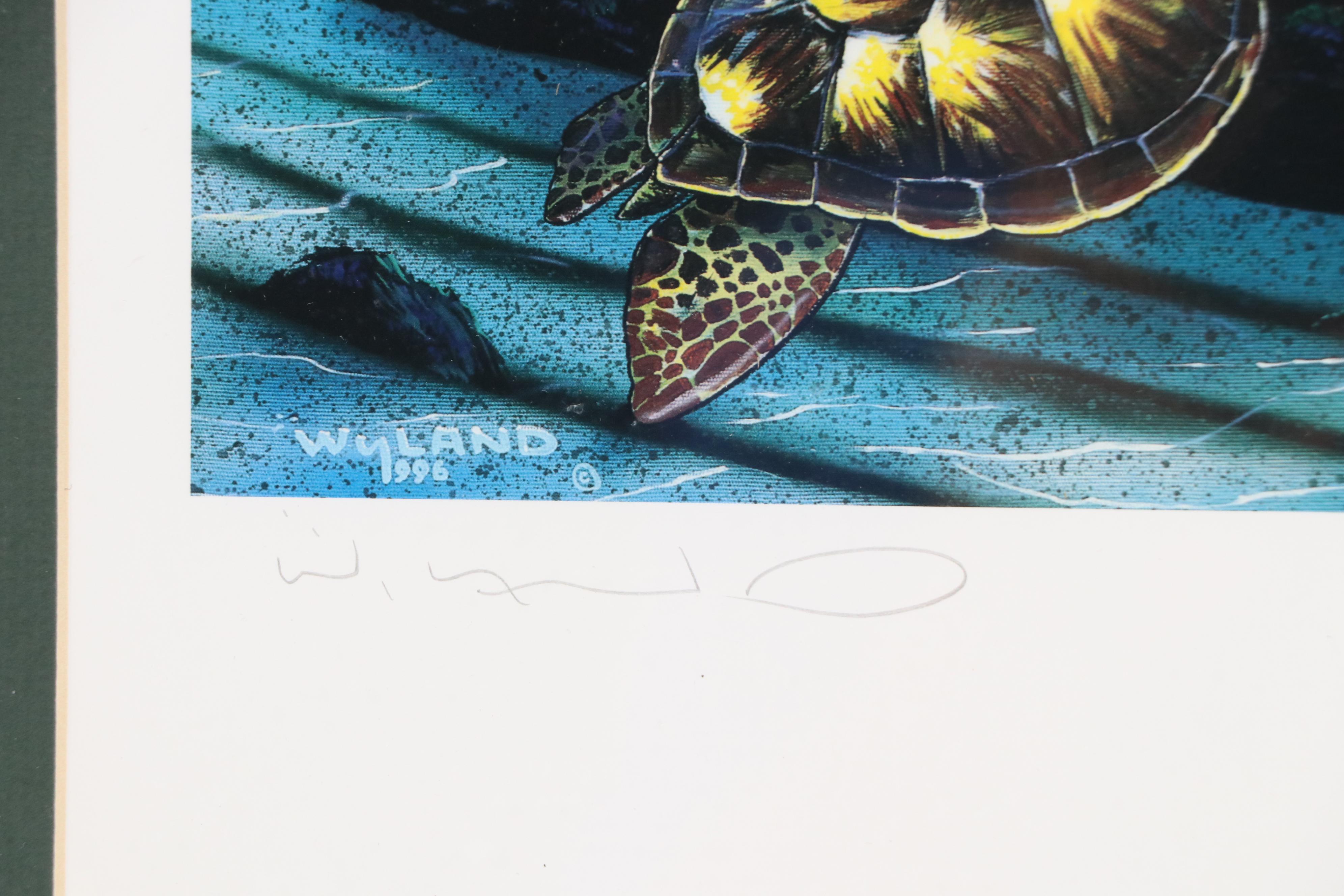 Robert Wyland Embossed Giclée "Diamond Head Moon," 1998