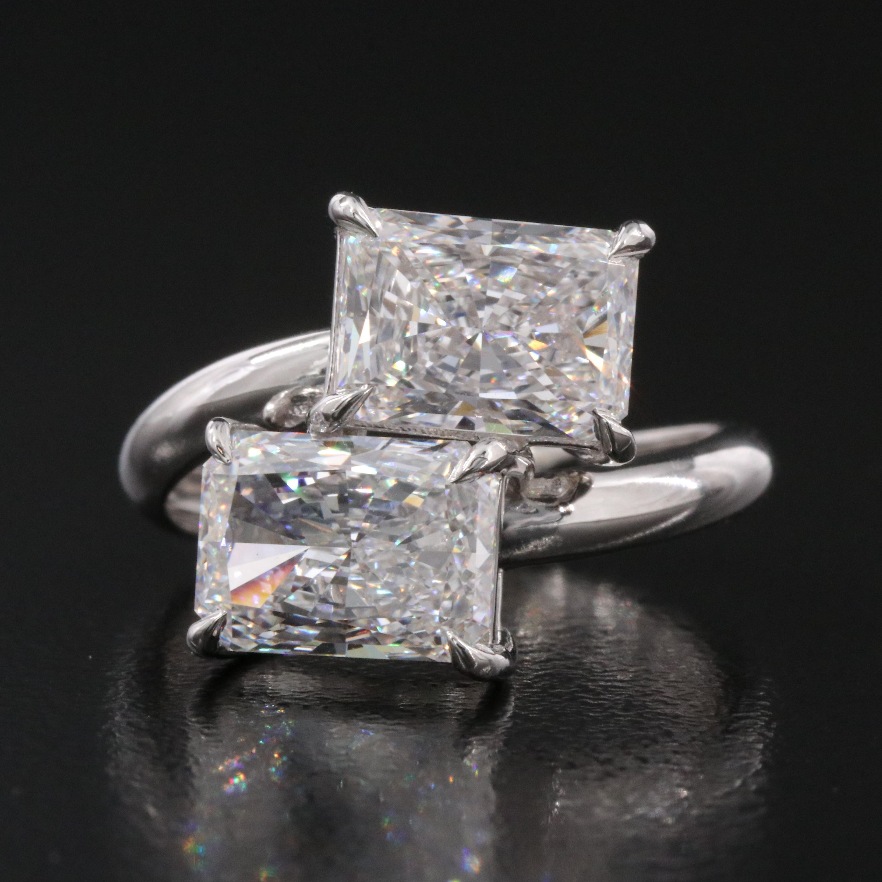 14K 3.91 CTW Lab Grown Diamond Ring with IGI Reports