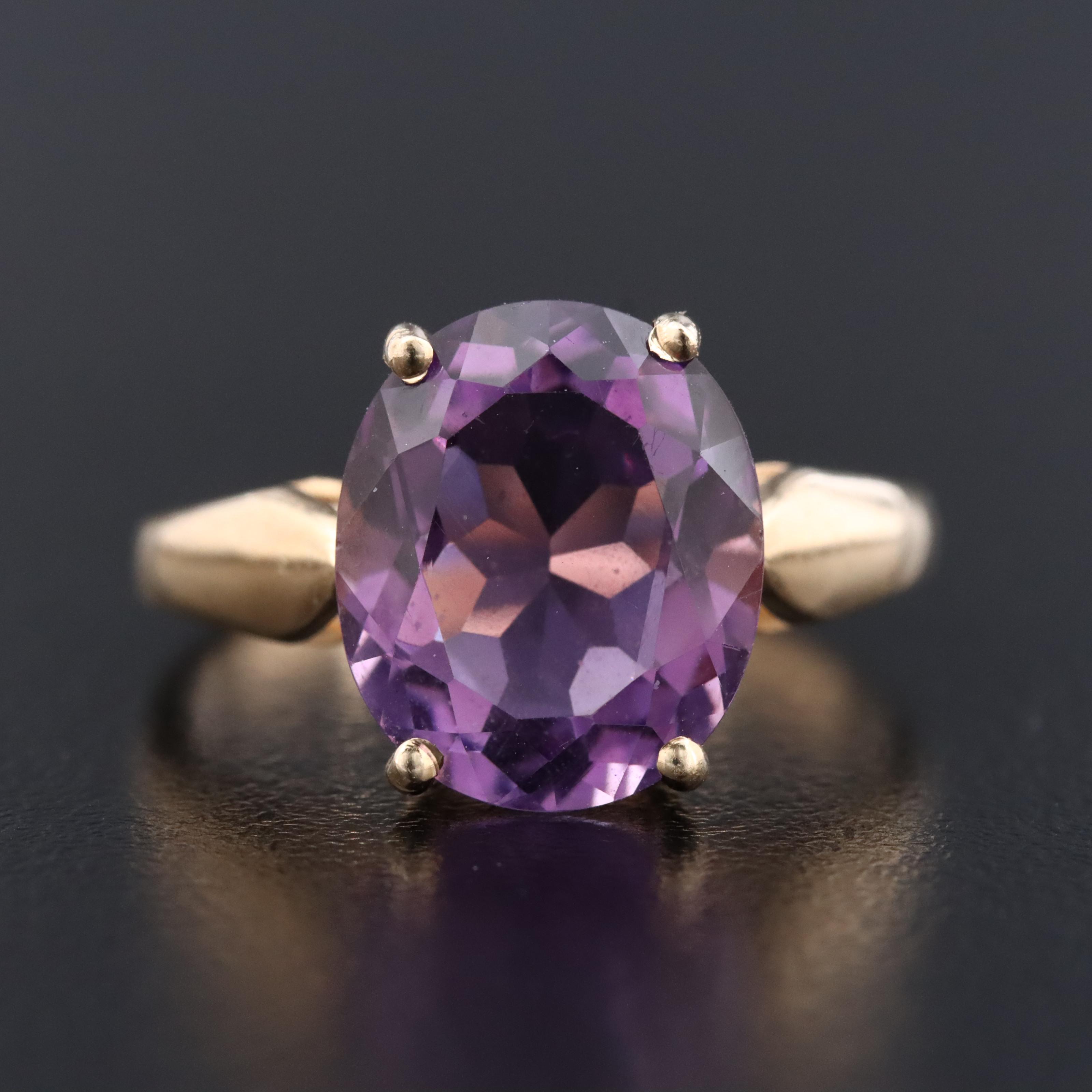 14K Amethyst Ring
