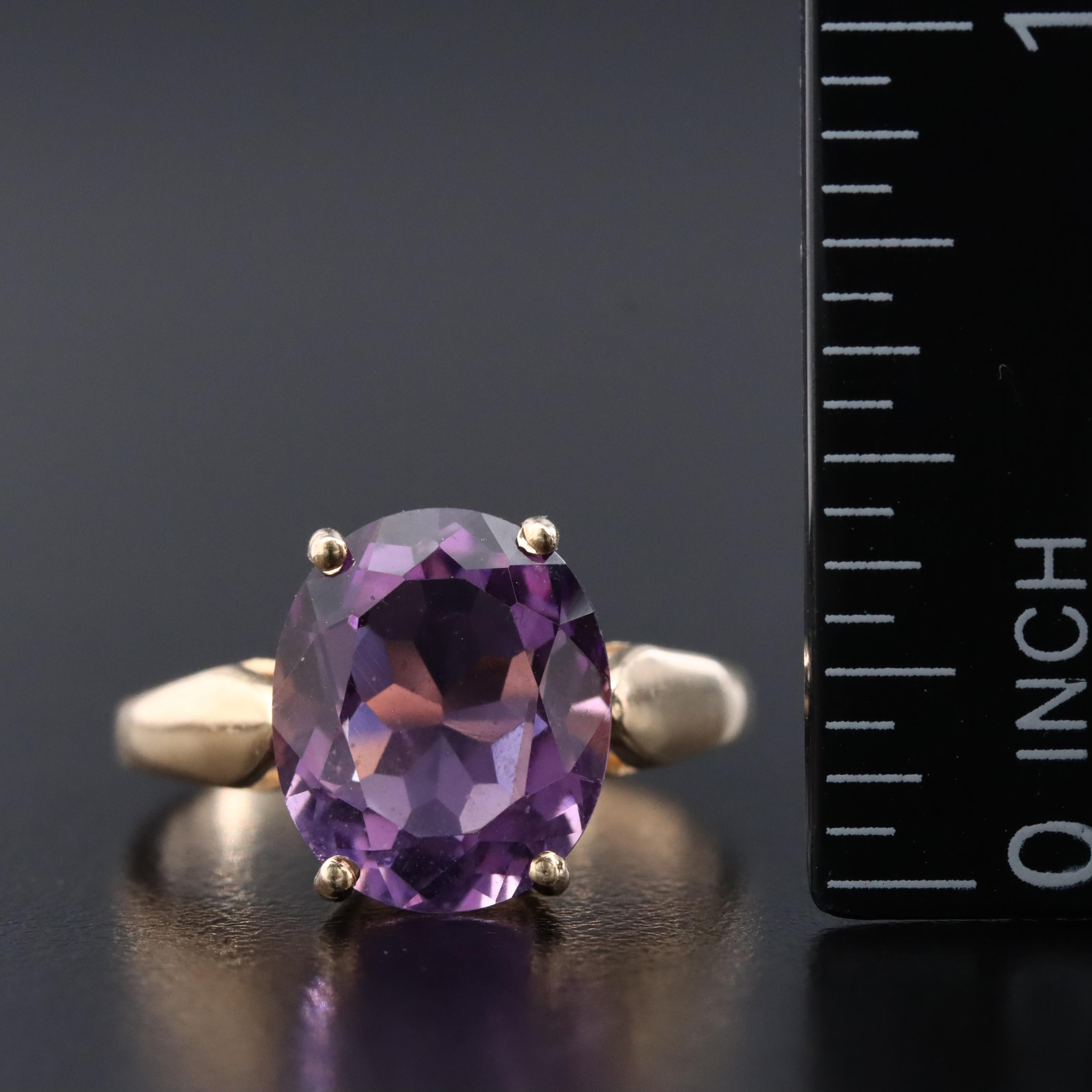 14K Amethyst Ring