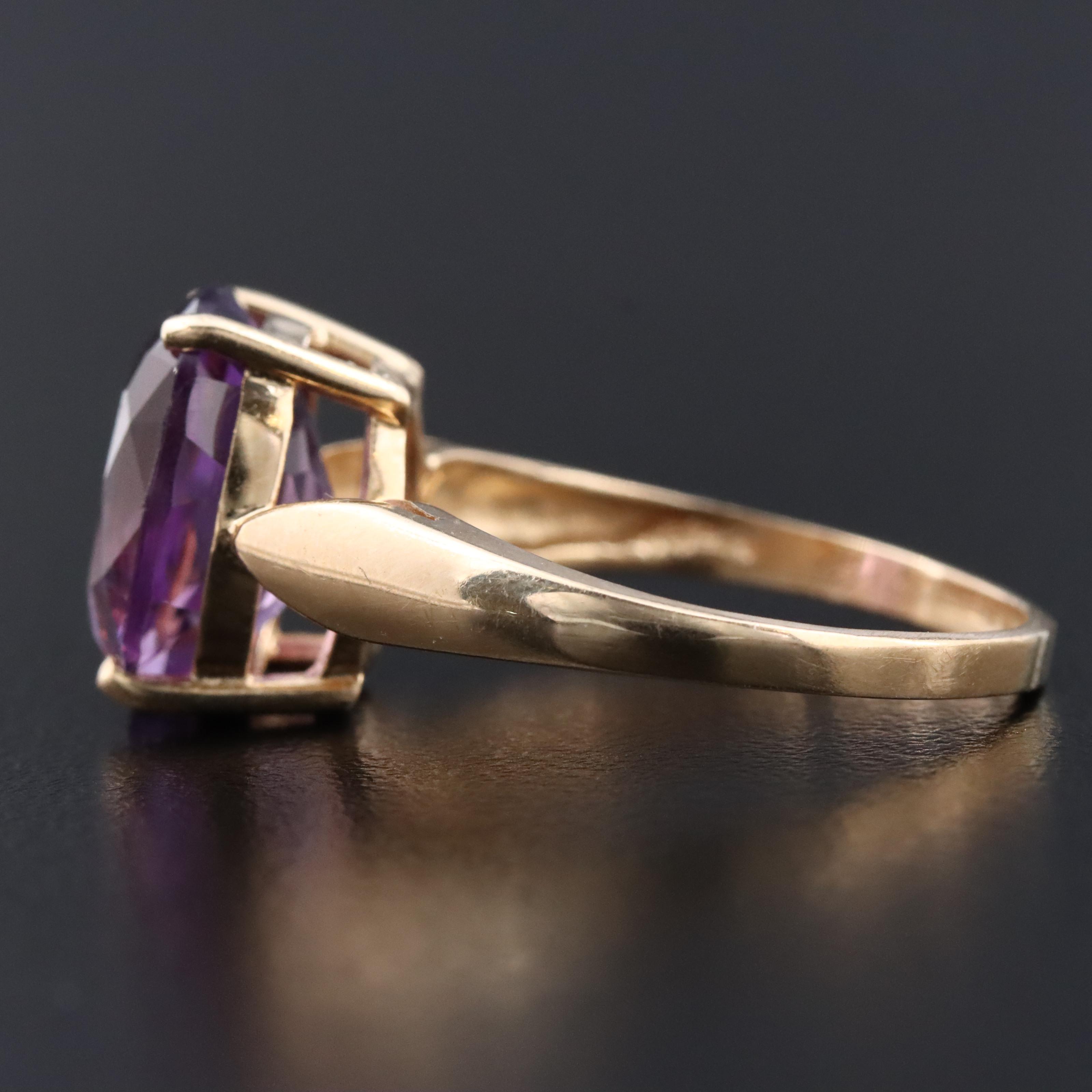 14K Amethyst Ring
