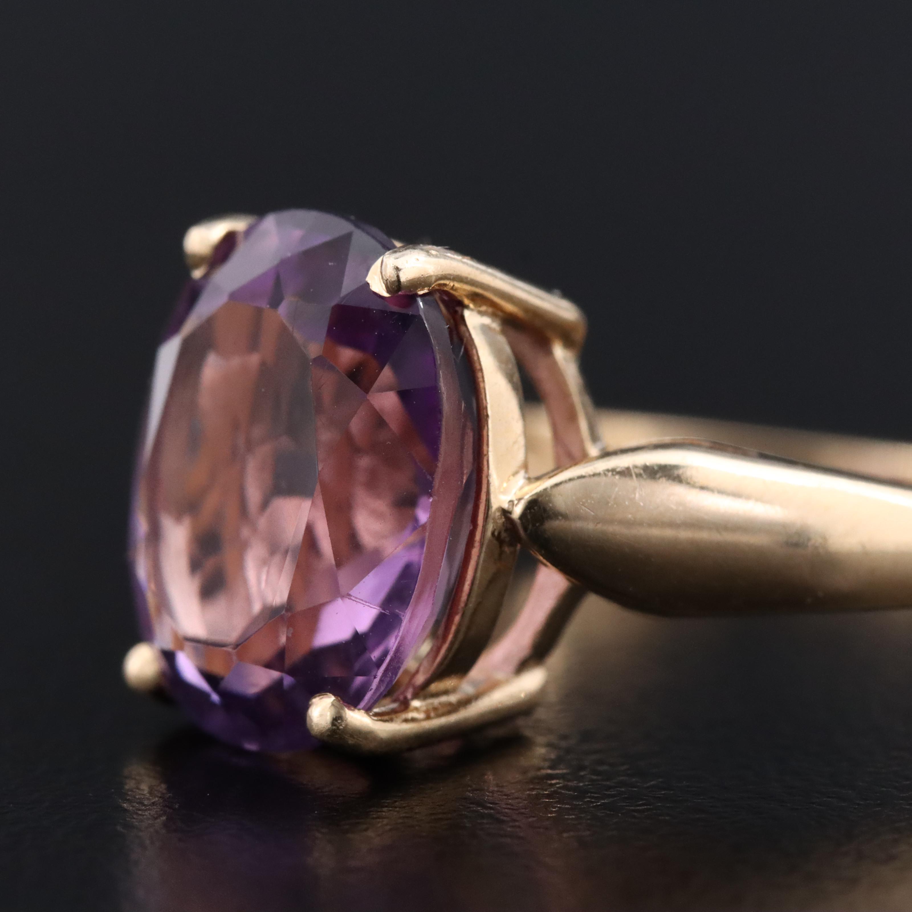 14K Amethyst Ring
