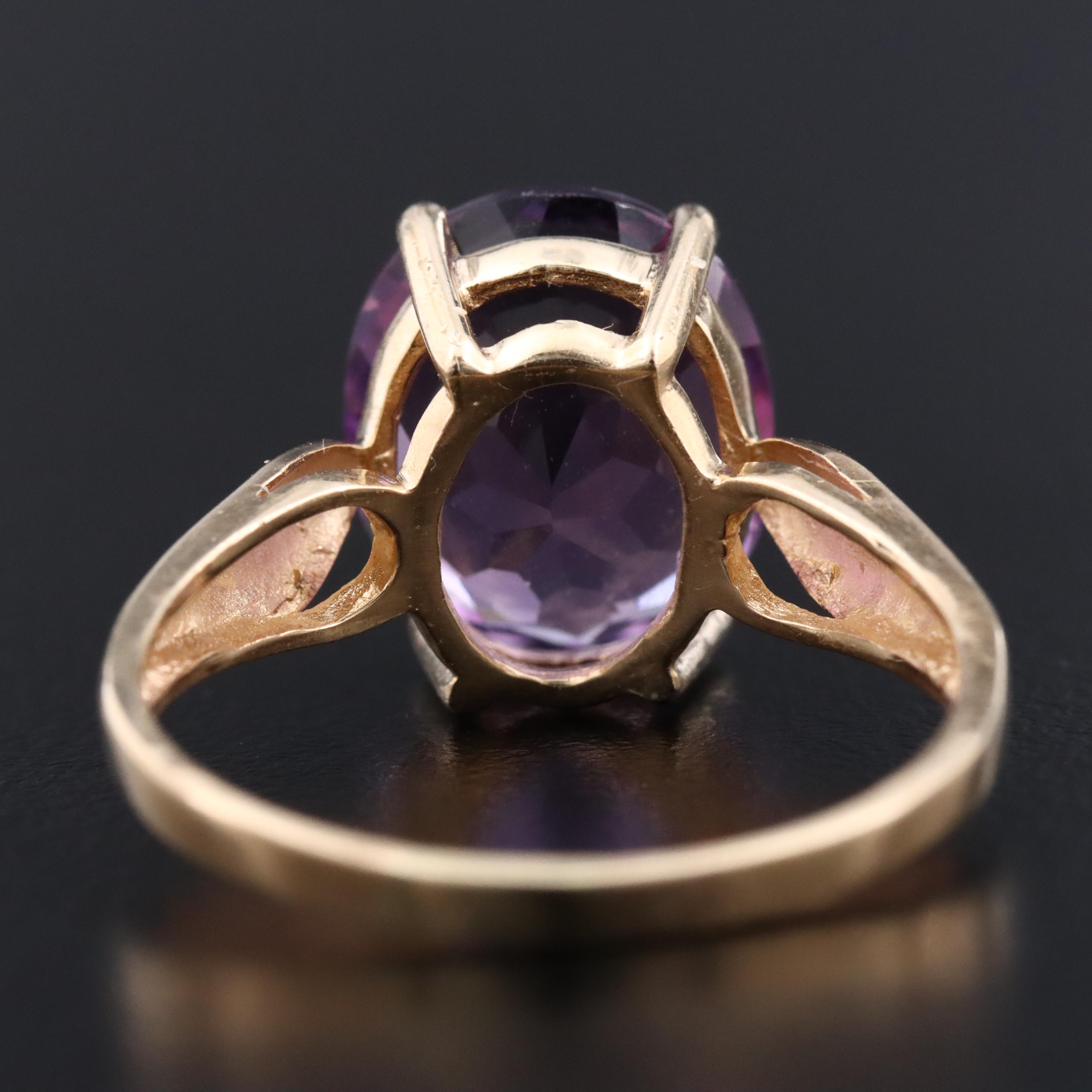 14K Amethyst Ring