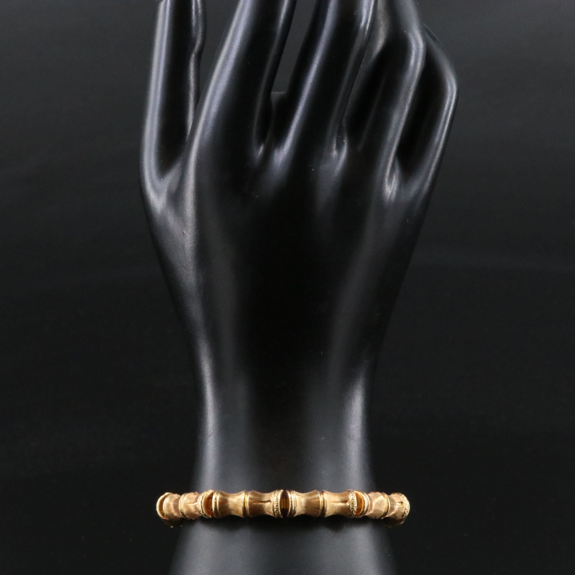 18K Bamboo Link Bracelet