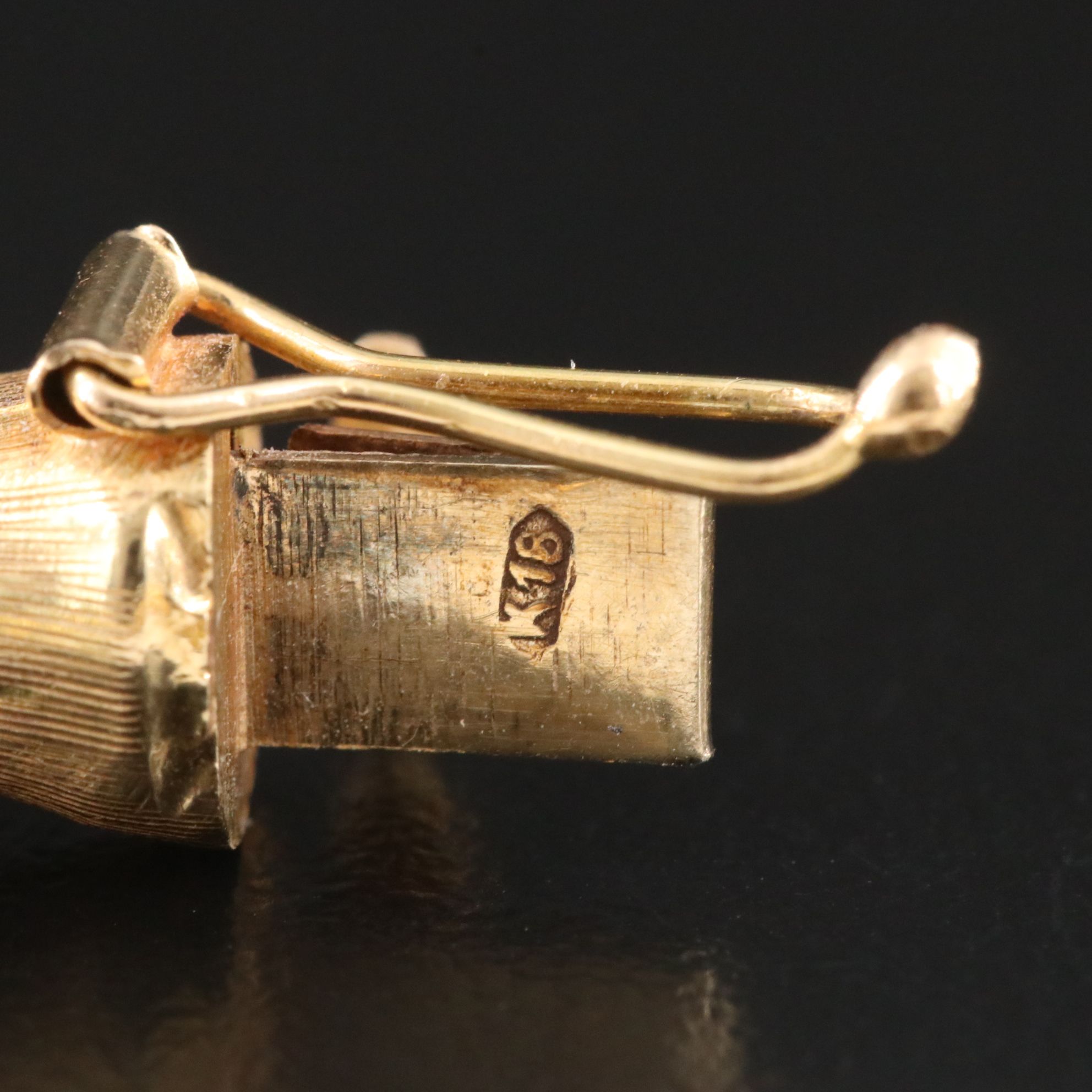 18K Bamboo Link Bracelet