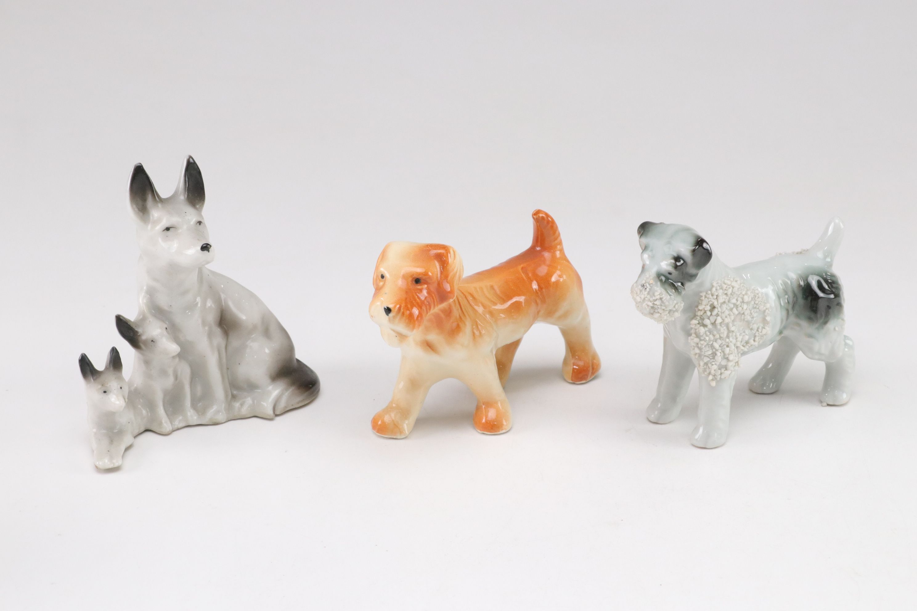 Wales Spaghetti Poodles with Orion Dachsund and More Mid-Century Dog Figurines