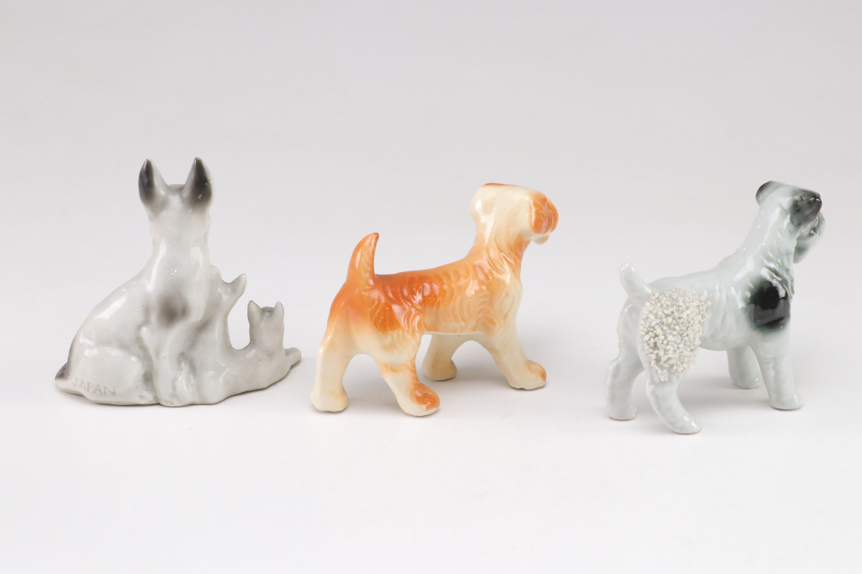 Wales Spaghetti Poodles with Orion Dachsund and More Mid-Century Dog Figurines