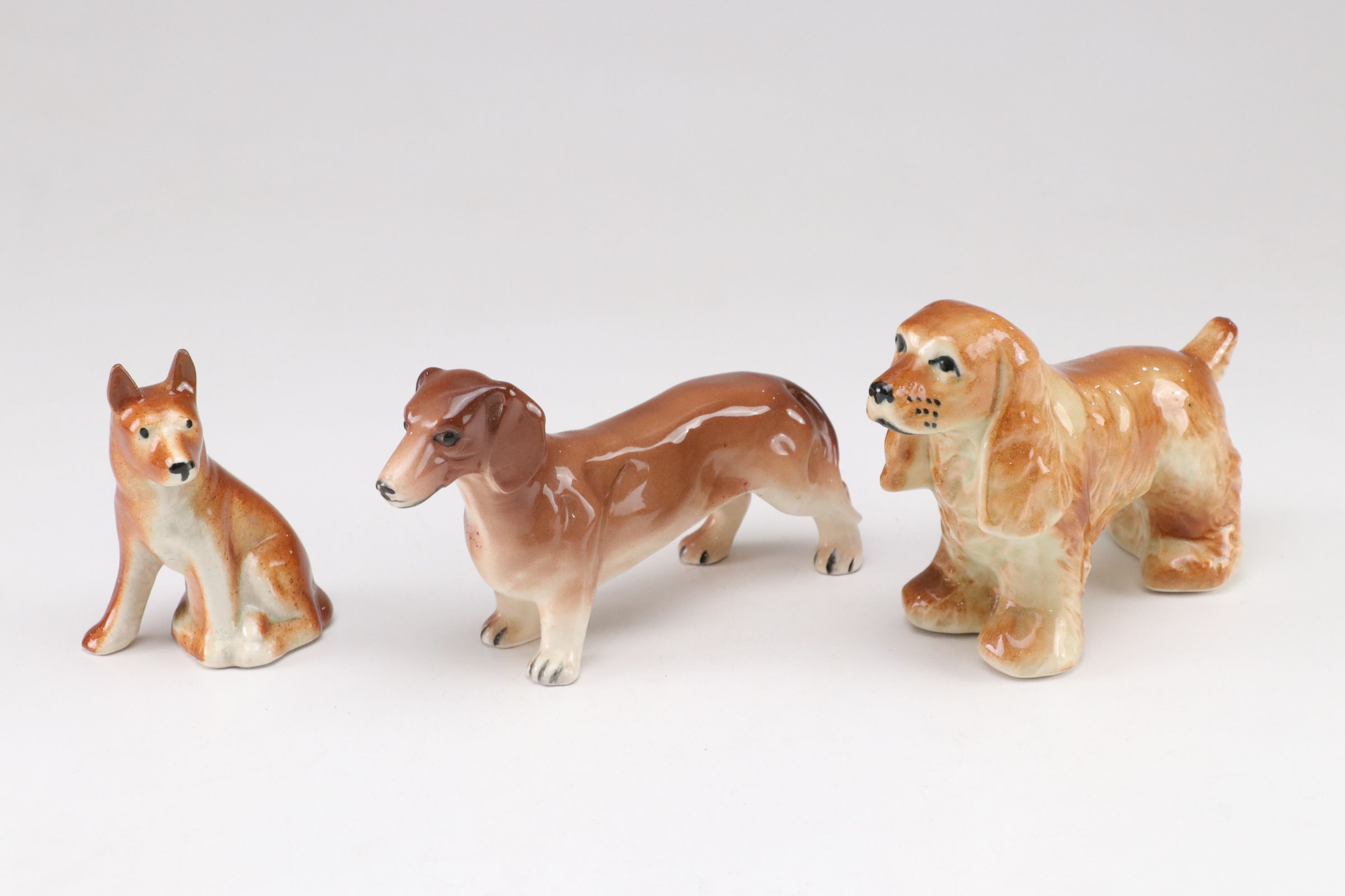 Wales Spaghetti Poodles with Orion Dachsund and More Mid-Century Dog Figurines