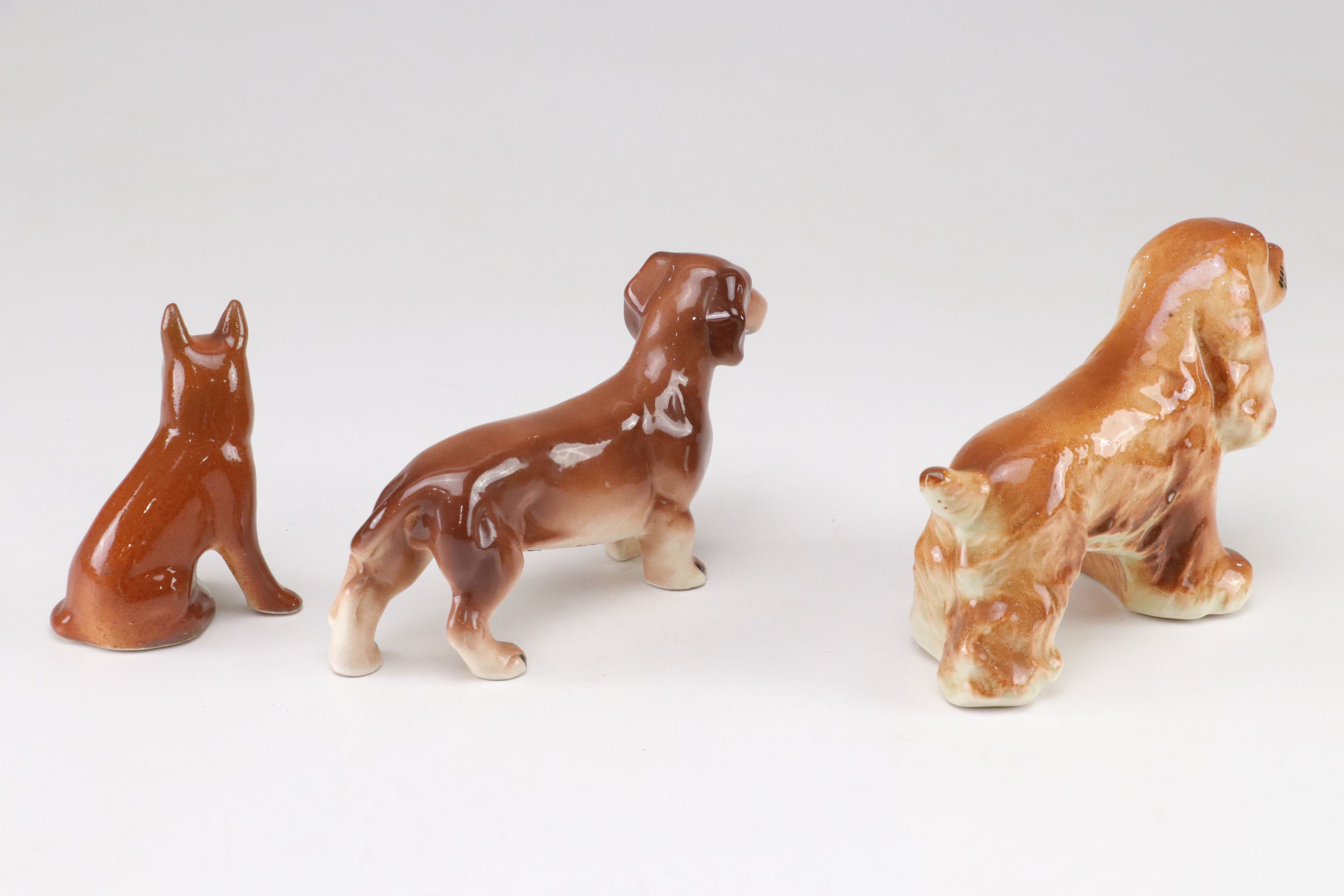 Wales Spaghetti Poodles with Orion Dachsund and More Mid-Century Dog Figurines