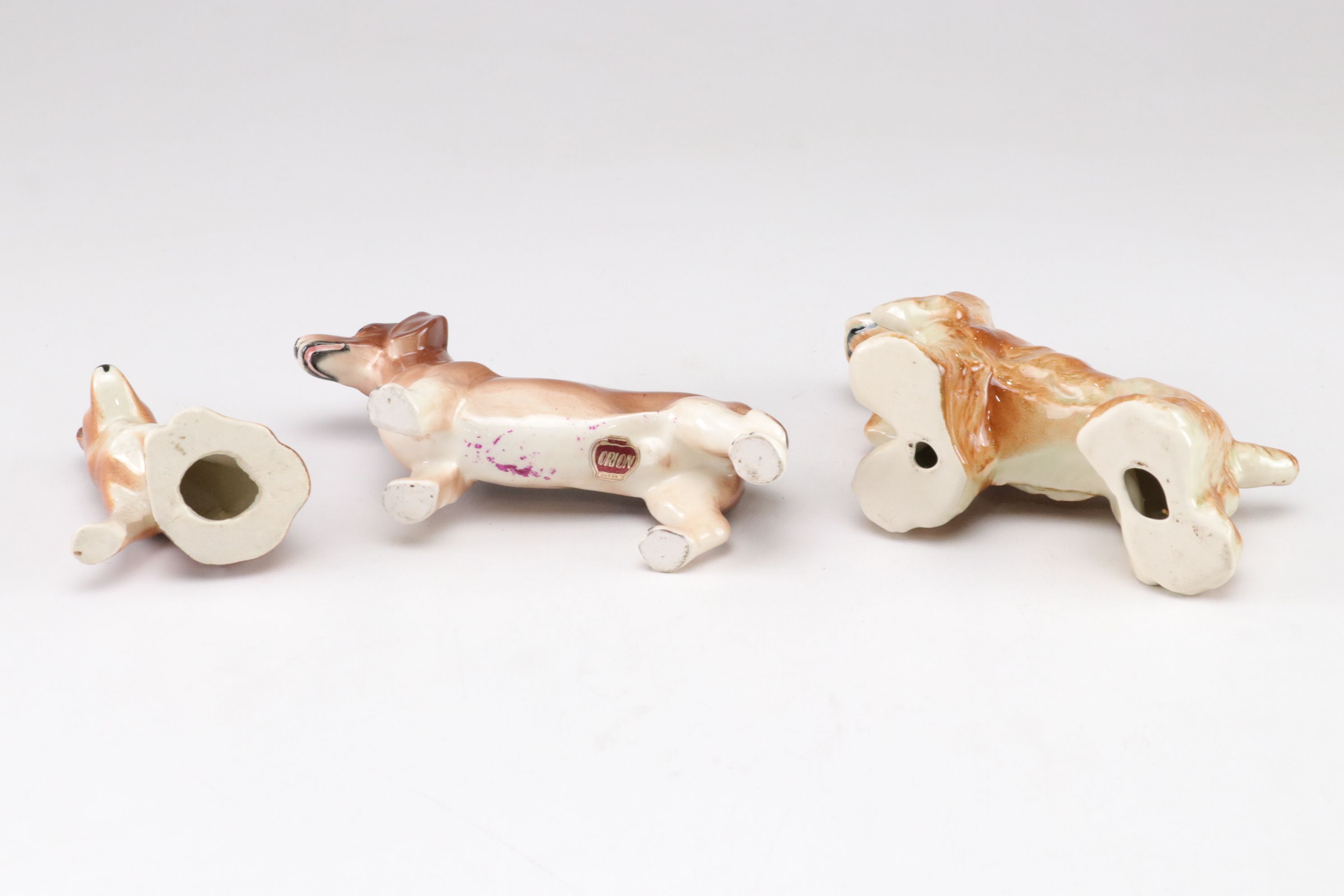 Wales Spaghetti Poodles with Orion Dachsund and More Mid-Century Dog Figurines